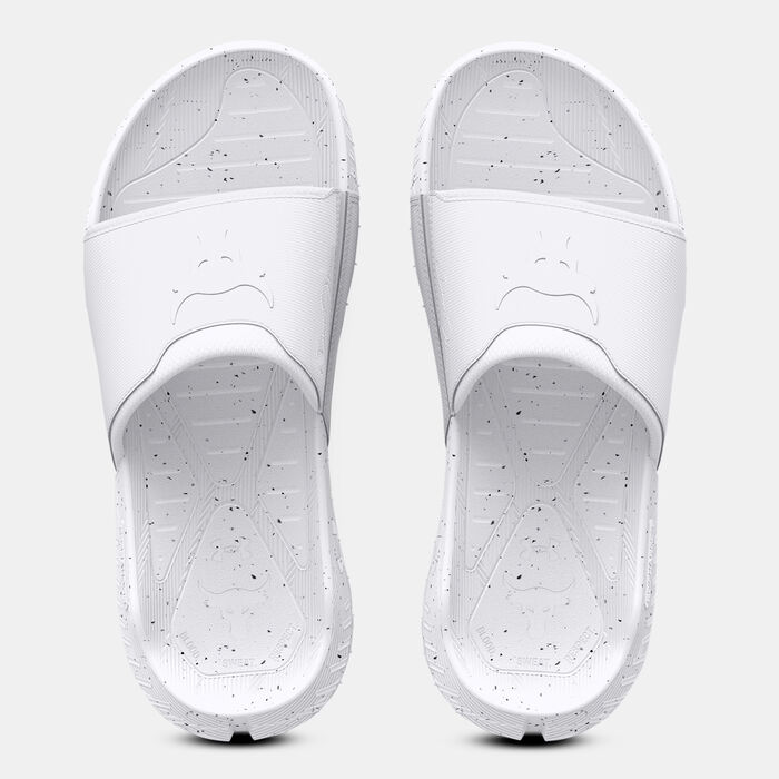 Under Armour Project Rock 3 Slides White image number 4