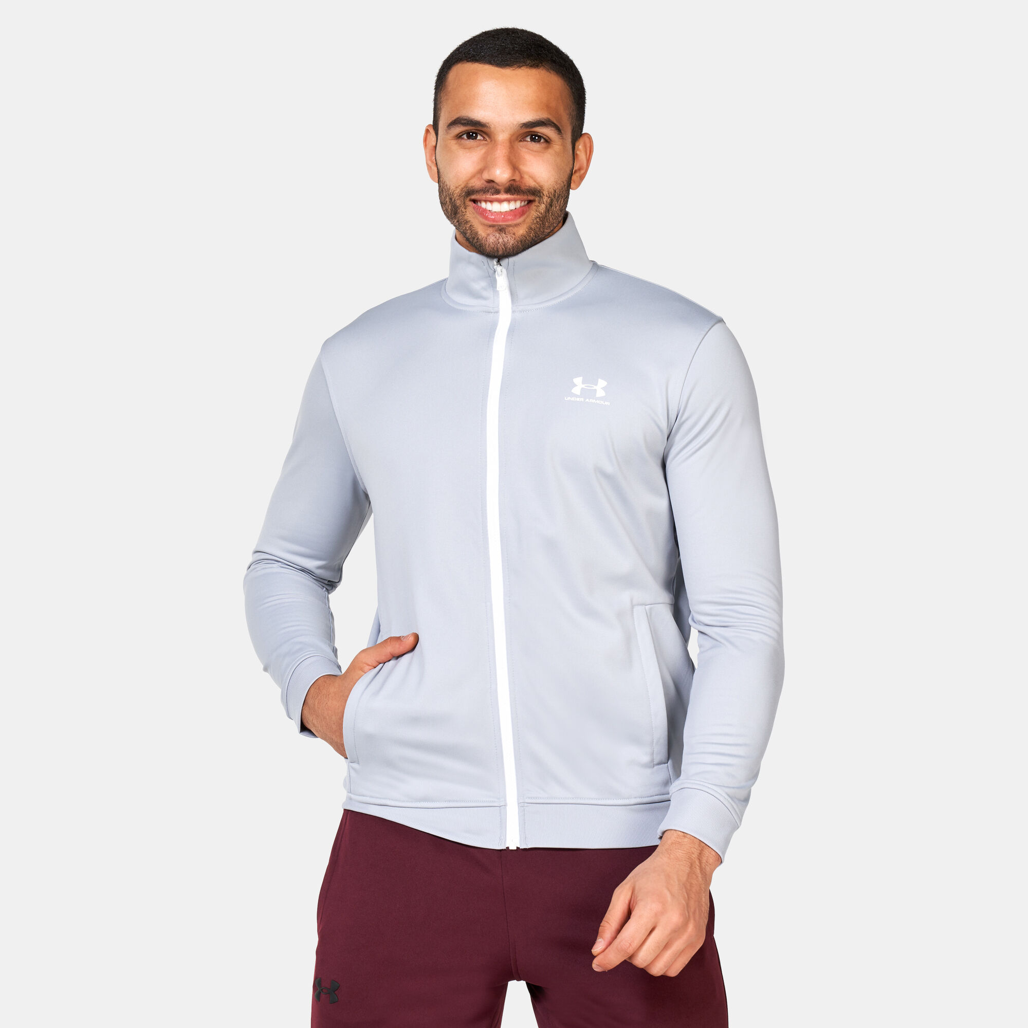 Men's ua sportstyle tricot hot sale jacket