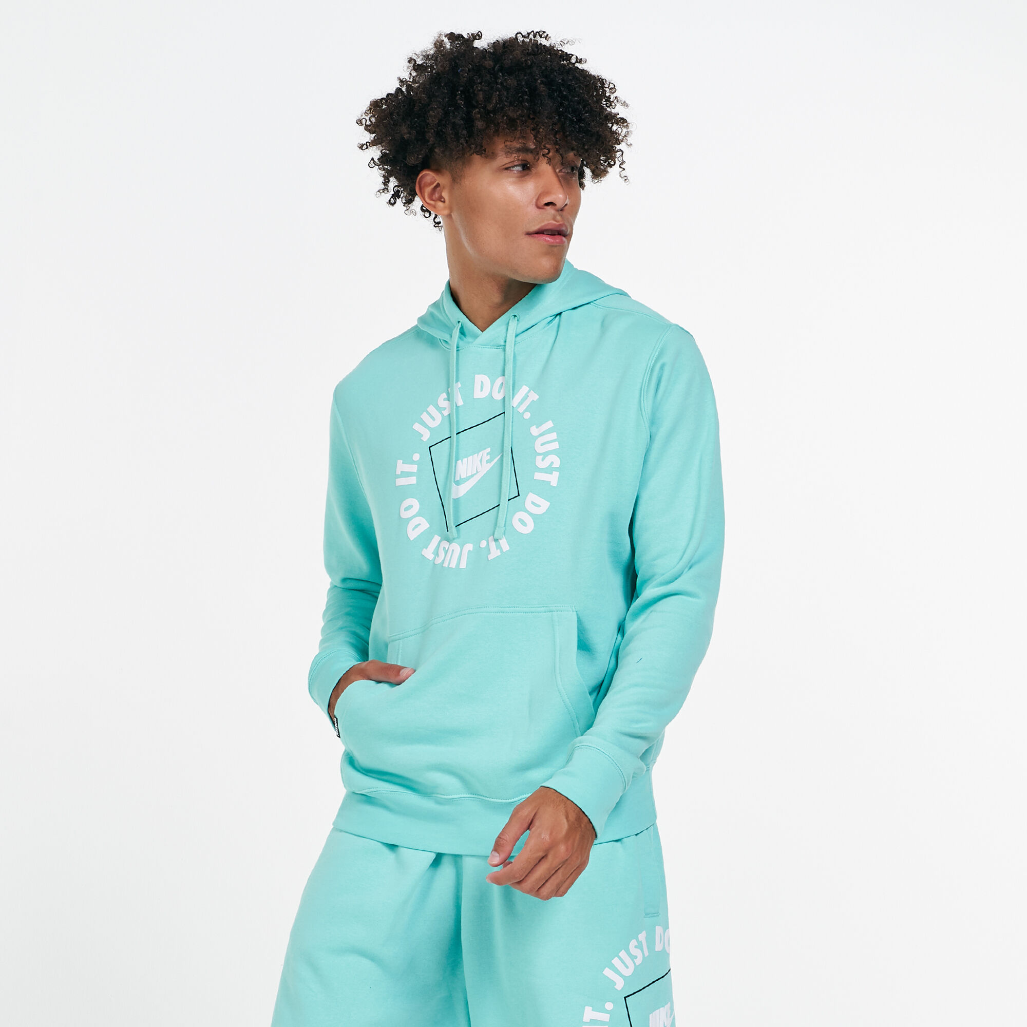 Nike just do it hoodie blue store