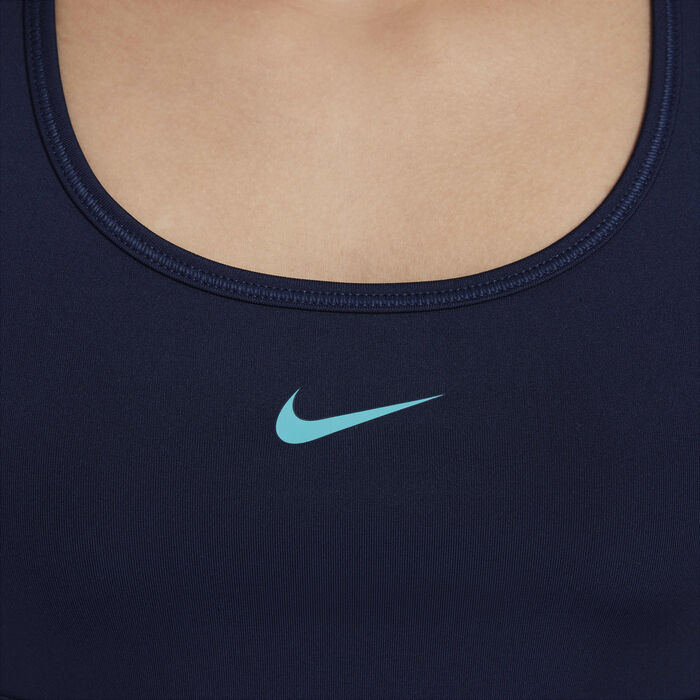 Nike Girls' Pro Swoosh Sports Bra Green image number 3