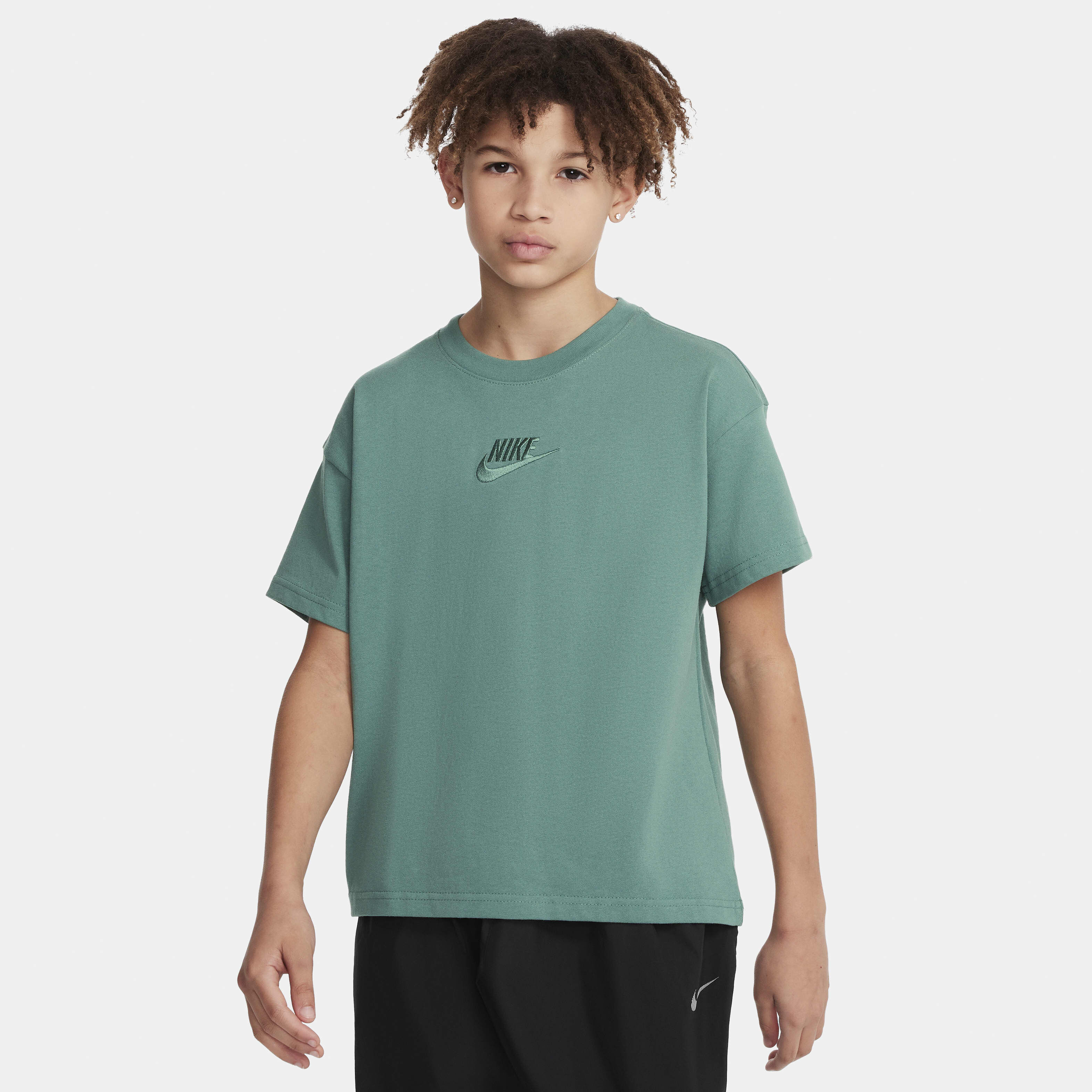 Kids Sportswear T Shirt Green Nike in Kuwait SSS