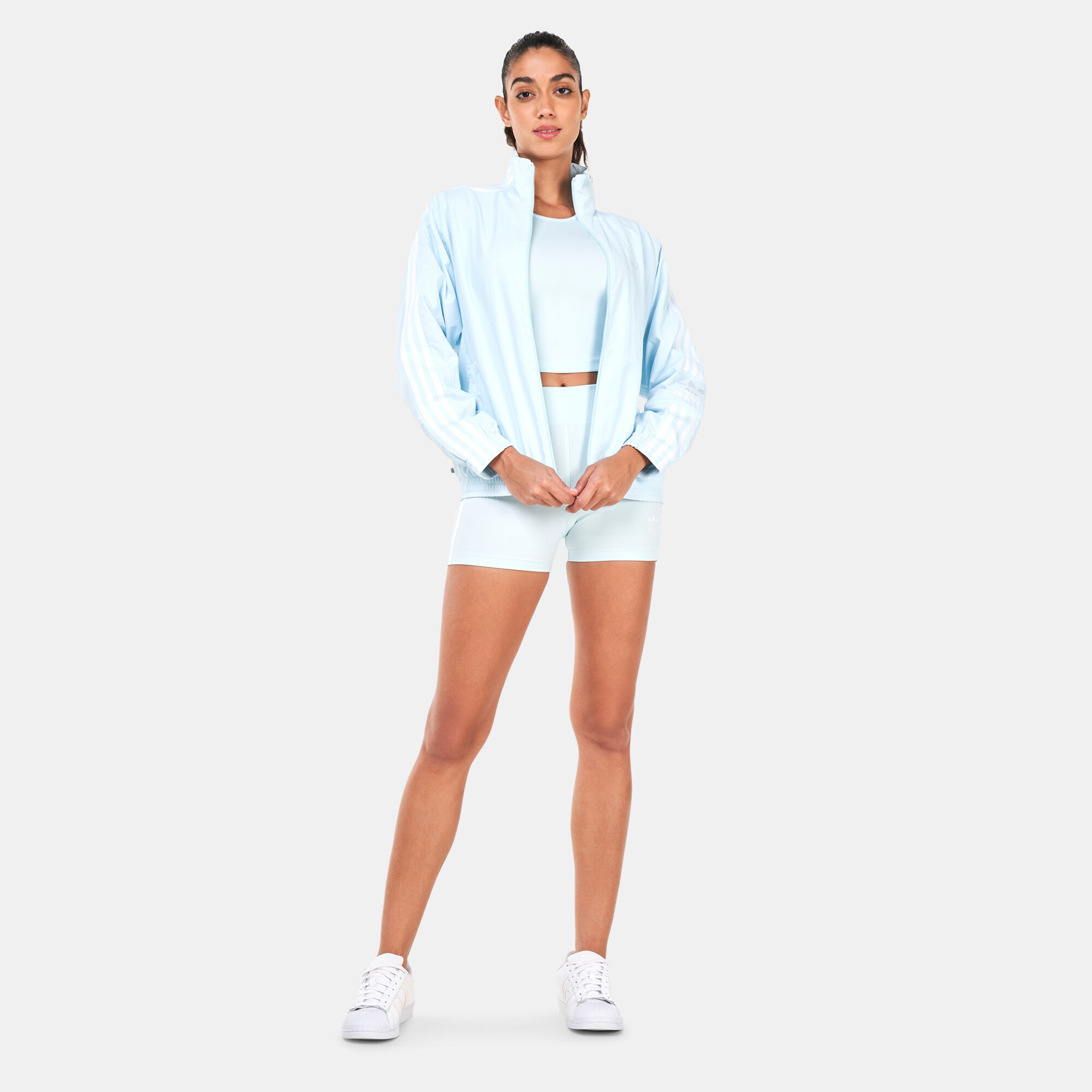 Women s Adicolor Classics Lock Up Track Jacket Blue adidas Originals in Kuwait SSS