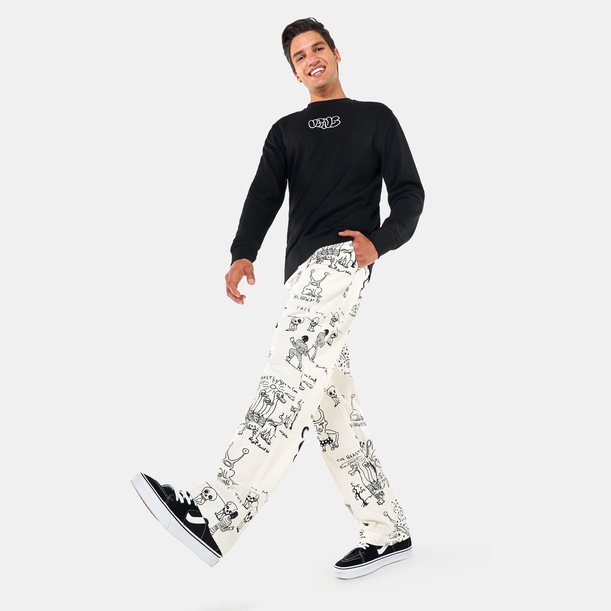 Vans x Daniel Johnston Authentic Chino Pants - Antique White | Flatspot