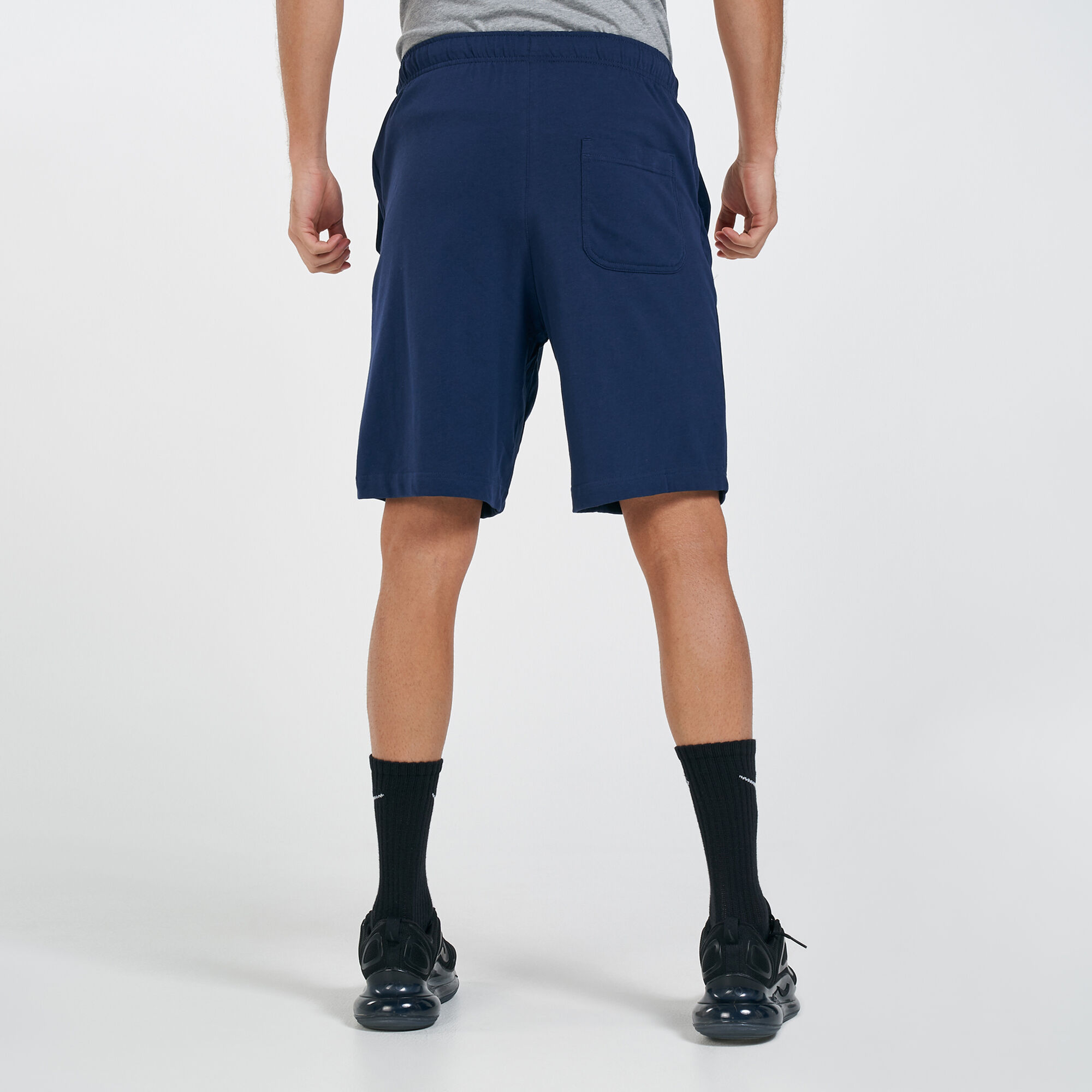Nike jersey shorts navy online
