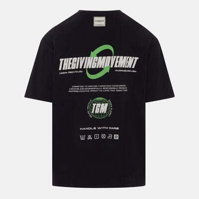 The Giving Movement Men's Printed T-Shirt Black