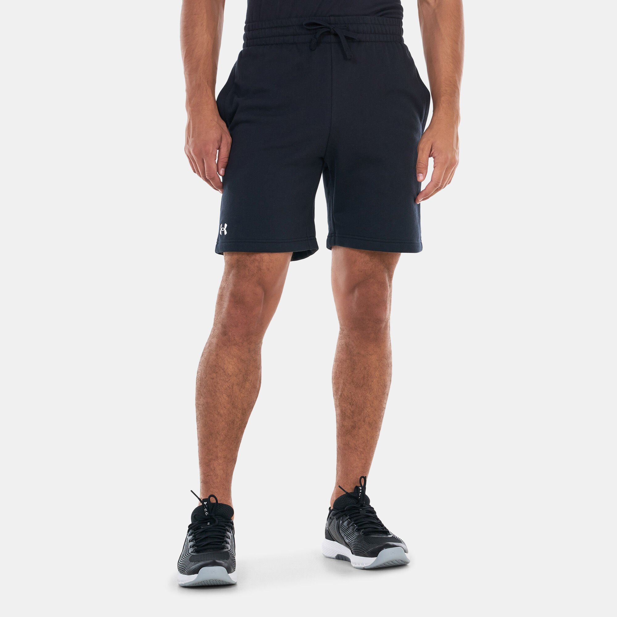 Men s UA Rival Fleece Shorts Black Under Armour in Kuwait SSS