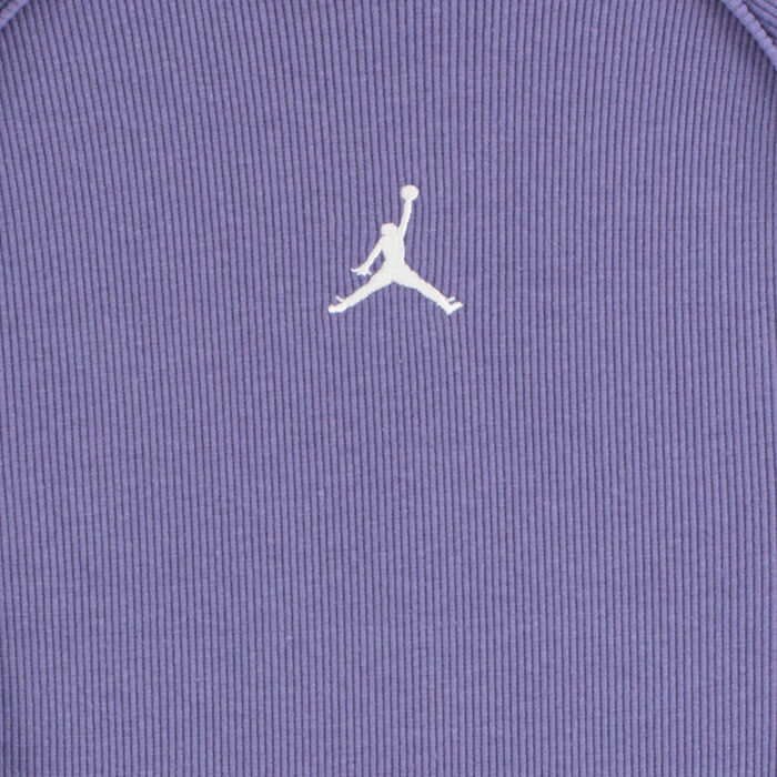 Nike Kids' Mock Neck Rib Dress Purple image number 2