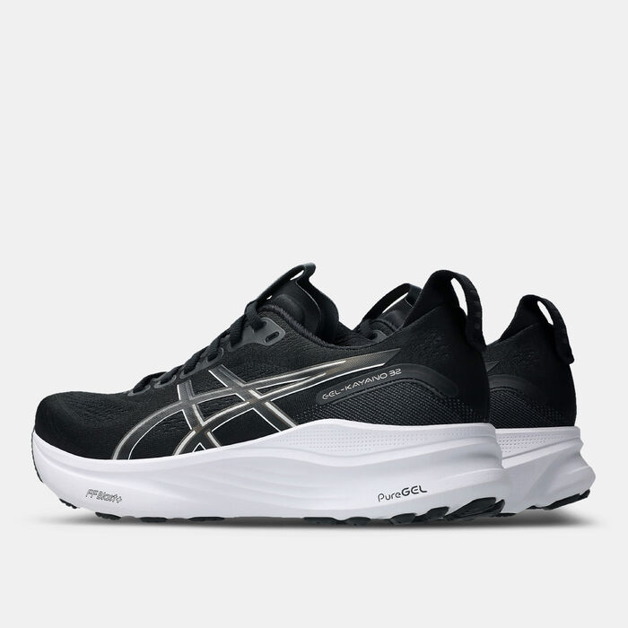 ASICS Men's GEL-KAYANO 32 Wide Running Shoes Black image number 2