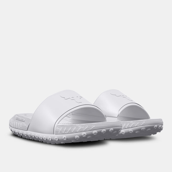 Under Armour Project Rock 3 Slides White image number 1