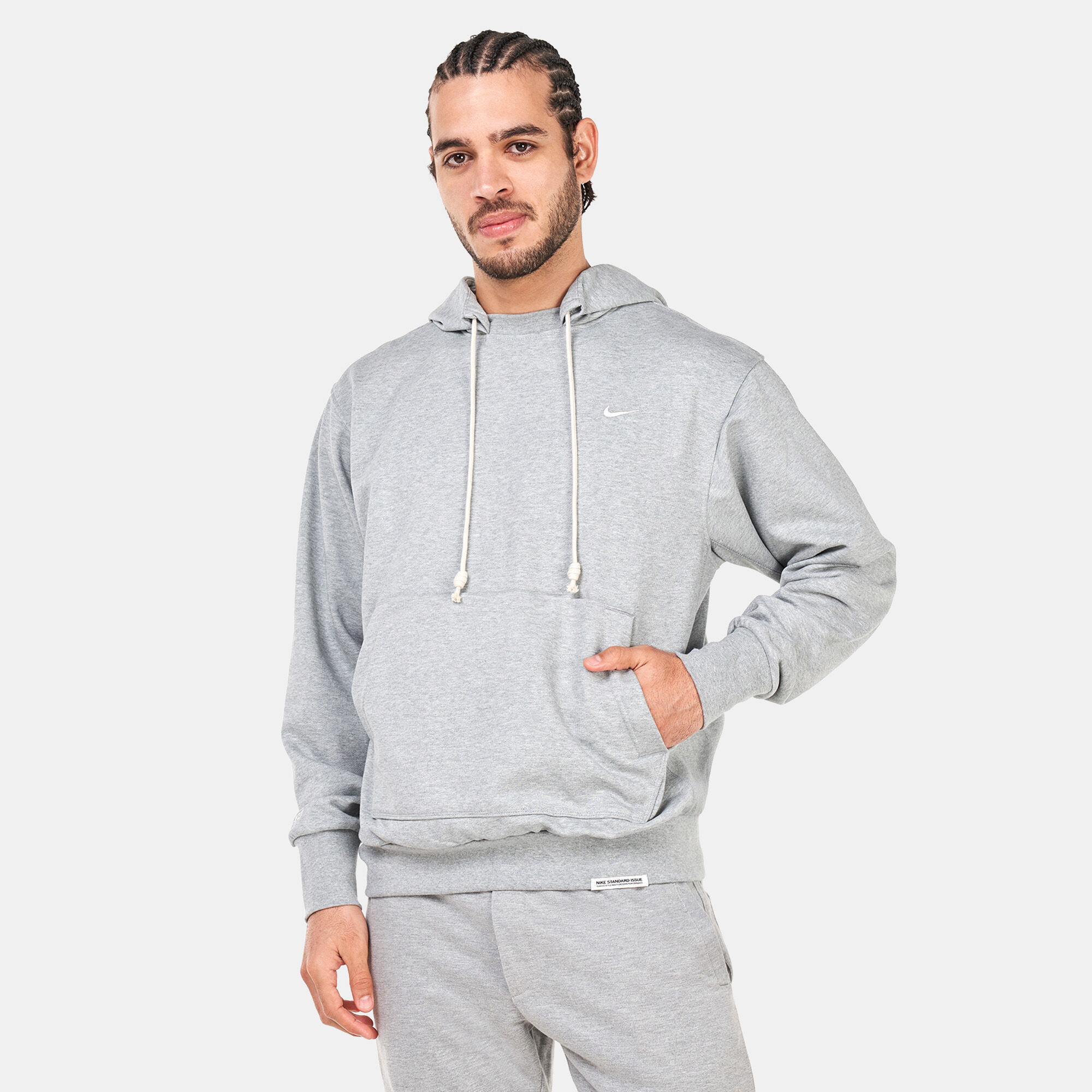Nike dri fit grey hoodie outlet