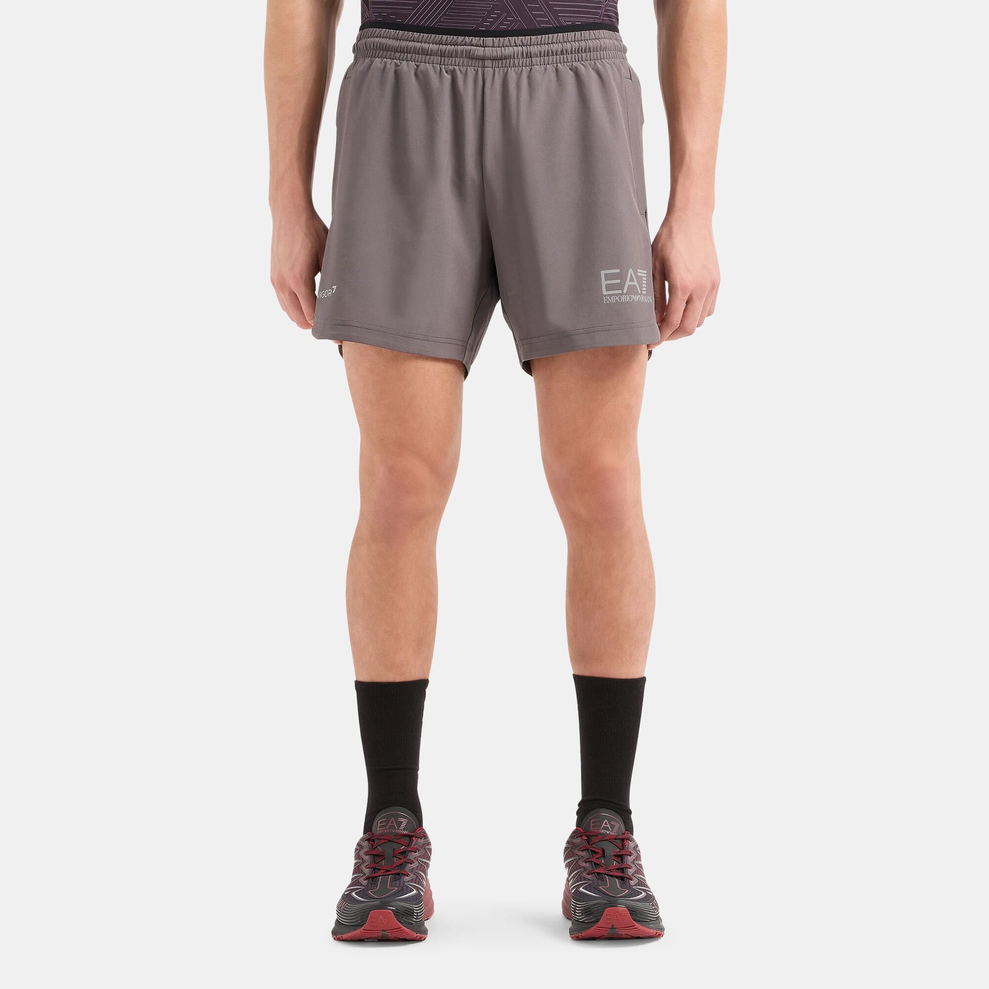 Ea7 grey shorts new arrivals