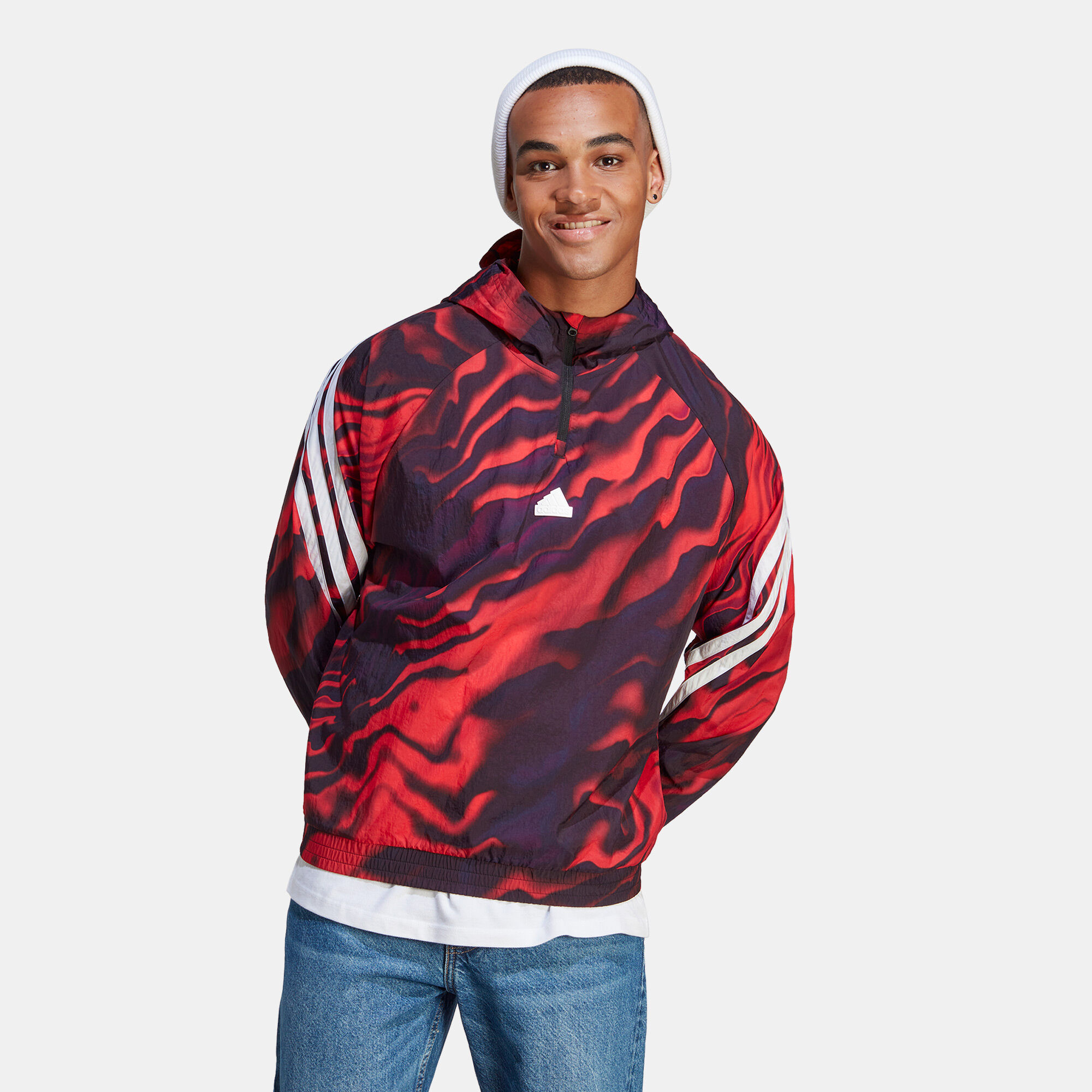 Men s Future Icons Allover Print Hoodie