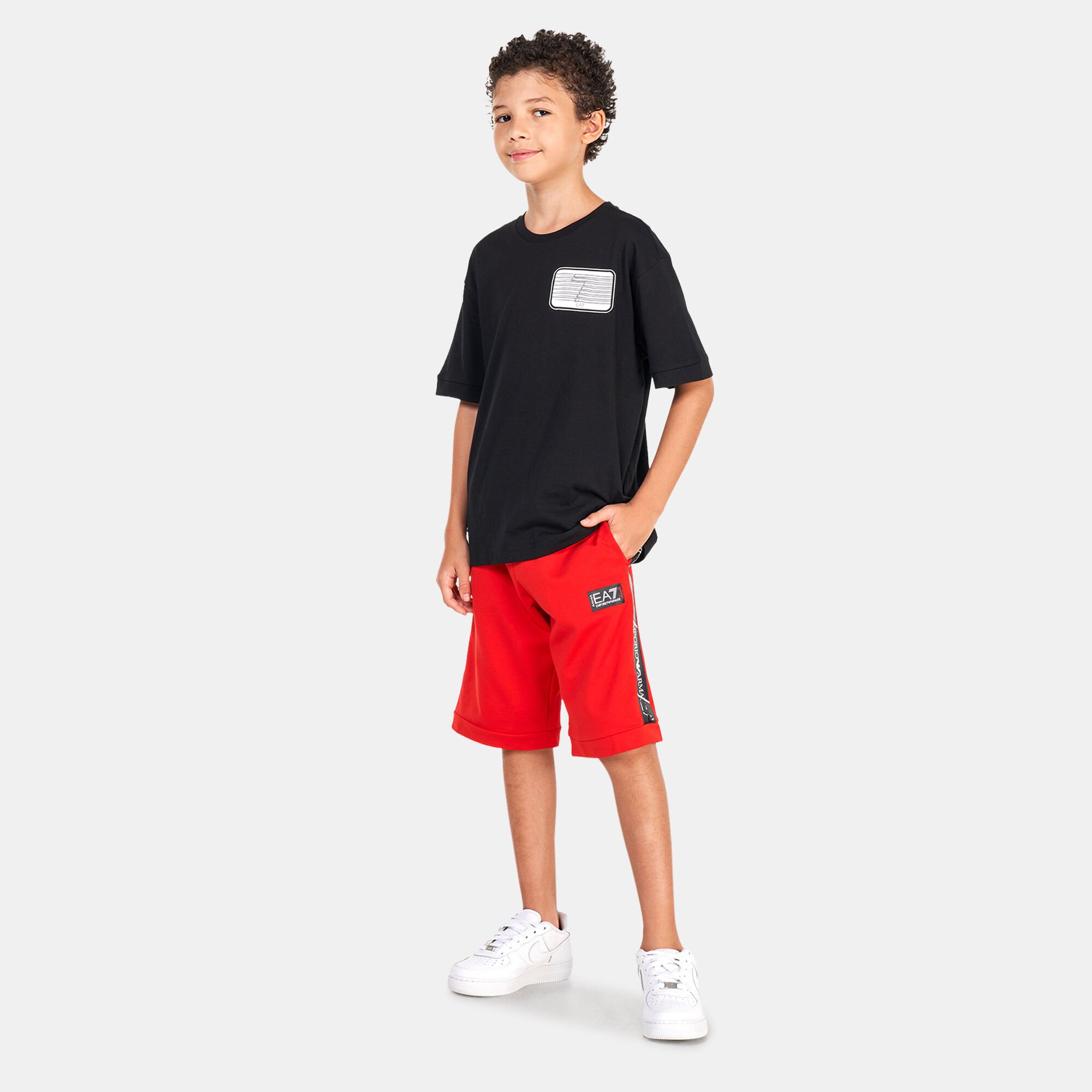 Kids armani shorts shop