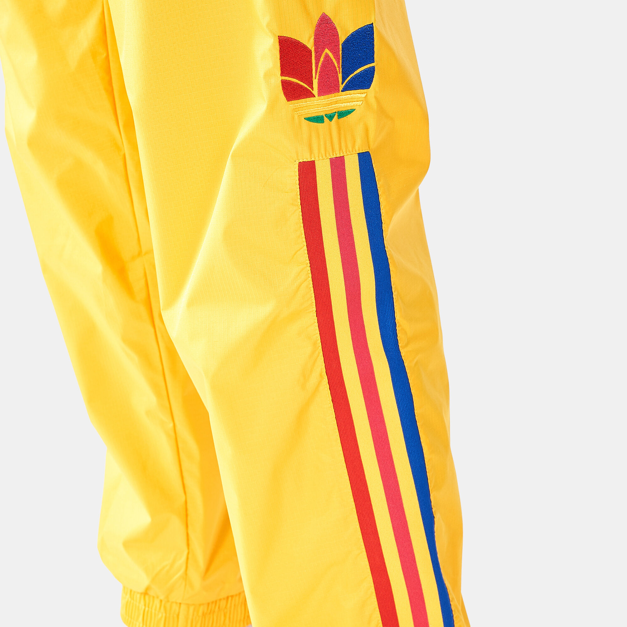 Adidas yellow shop stripe pants