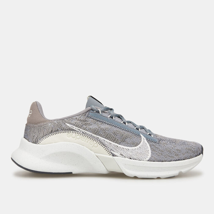 Nike Men's SuperRep Go 3 Next Nature Flyknit Training Shoes Grey image number 0