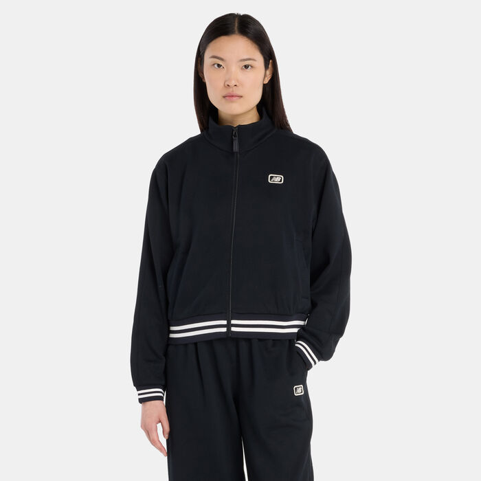 New Balance Women's Post Season Pique Track Jacket Black image number 0