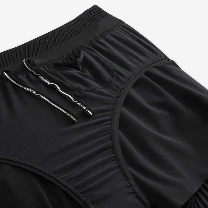 Nike Women's AeroSwift Dri-FIT ADV Mid-Rise Running Shorts Black image number 3