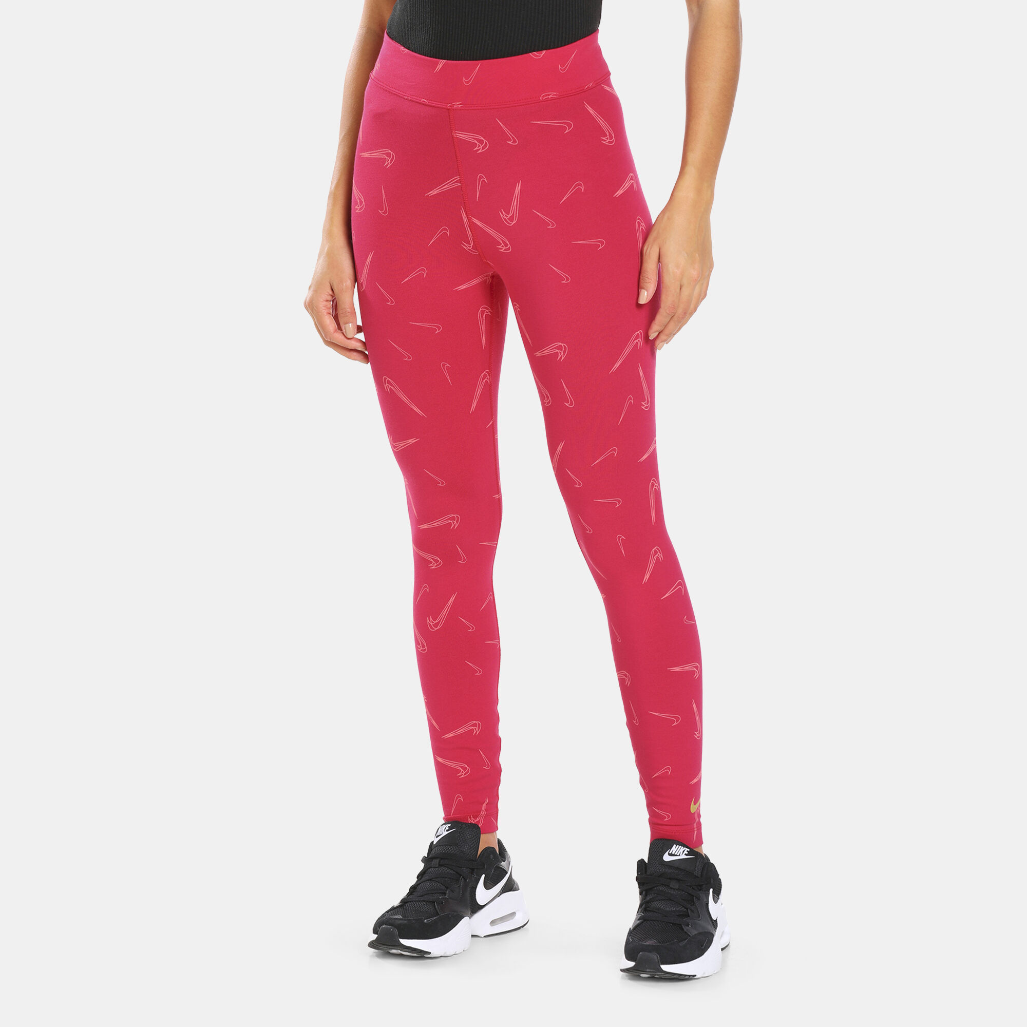 Women s Sportswear Allover Print Leggings Red Nike in Kuwait SSS