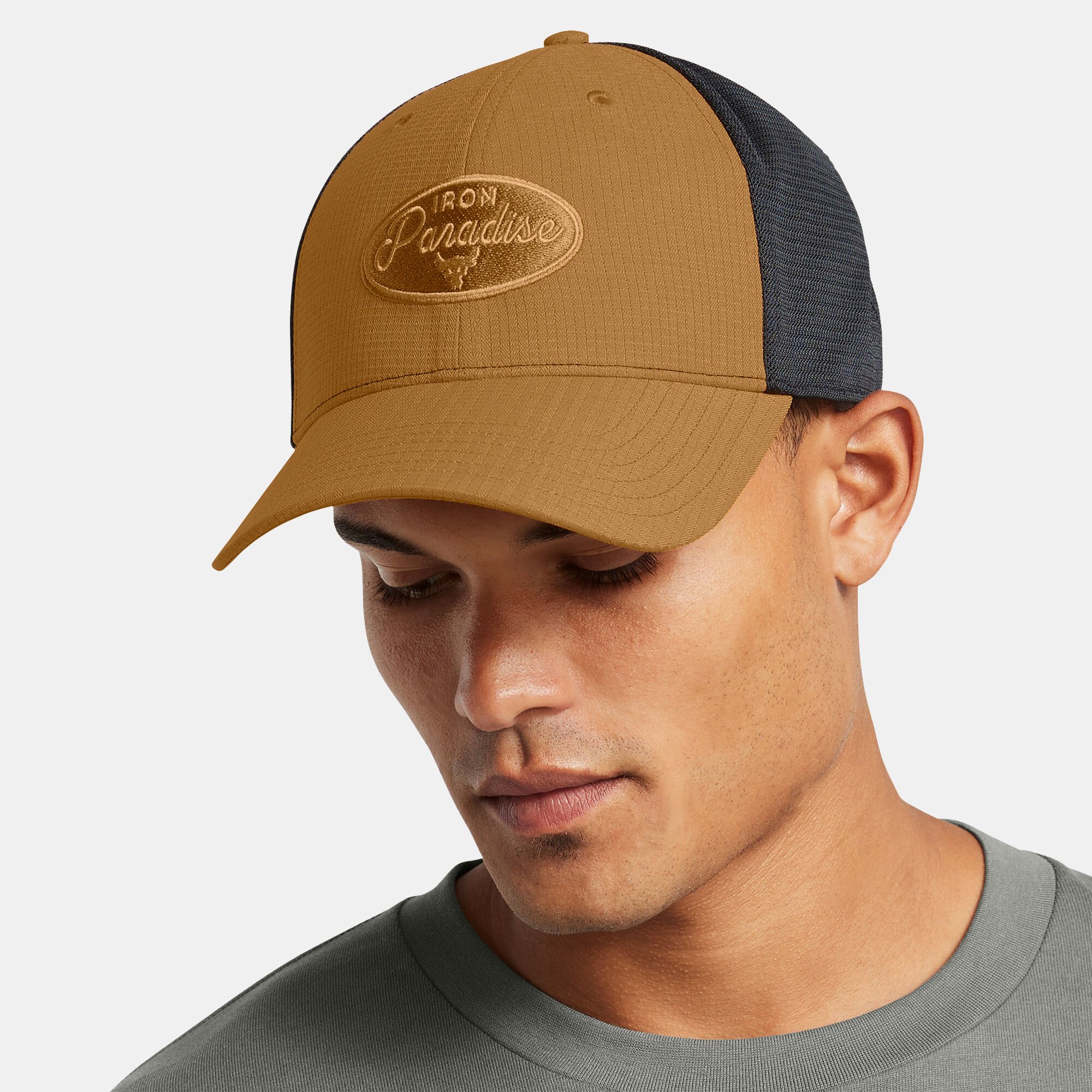 Men s Project Rock Trucker Cap Yellow Under Armour in Kuwait SSS
