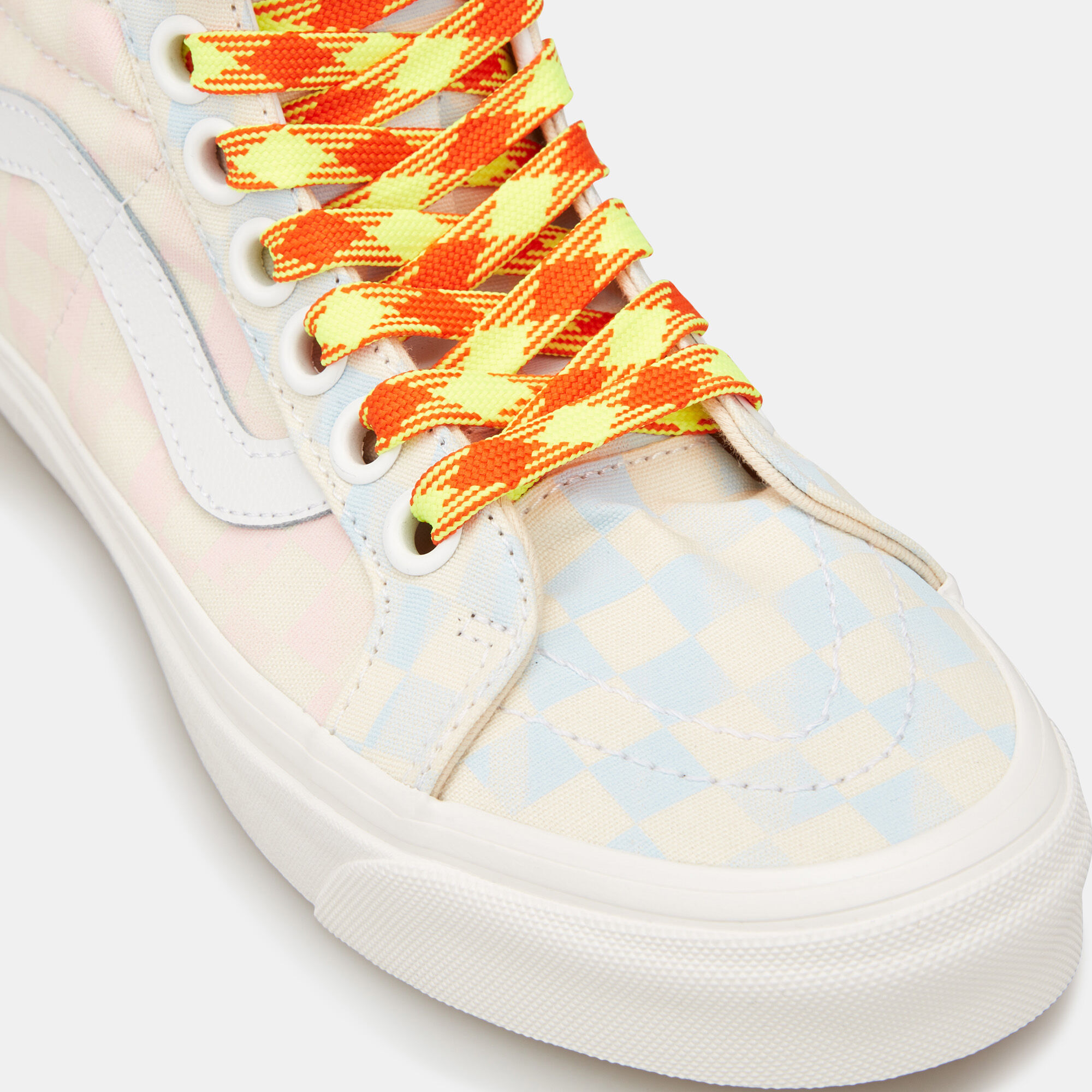 Peach high top vans clearance