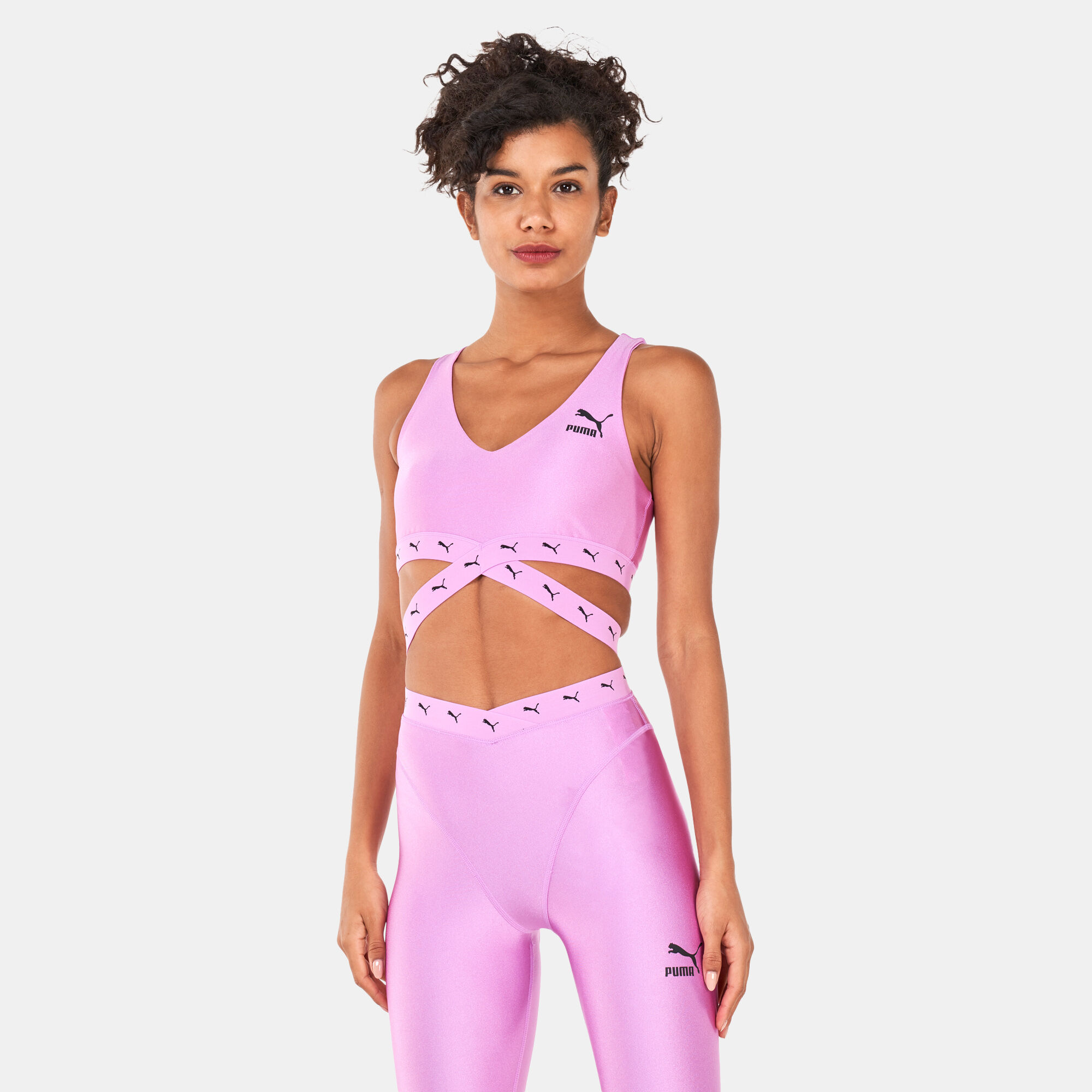 Puma crop shop top pink