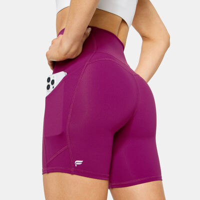 Fabletics Women's Oasis PureLuxe Training Shorts Purple
