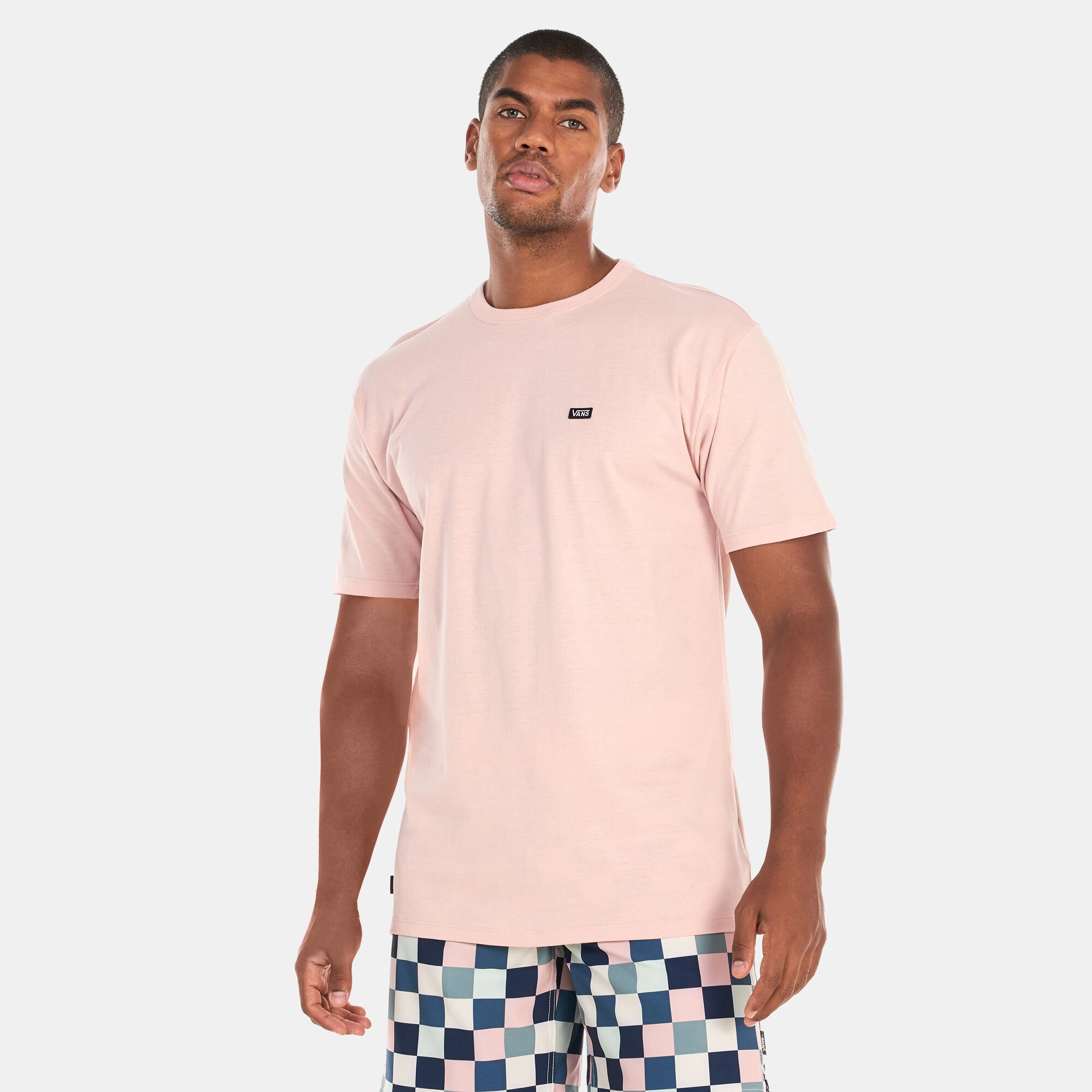 Mens pink vans t shirt on sale