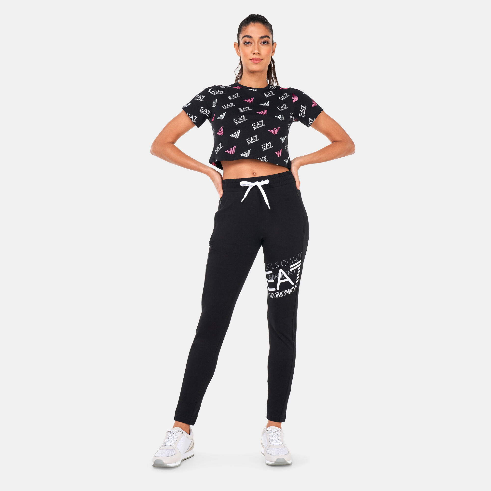 Buy EA7 Emporio Armani Women s Train Masters Joggers Black in