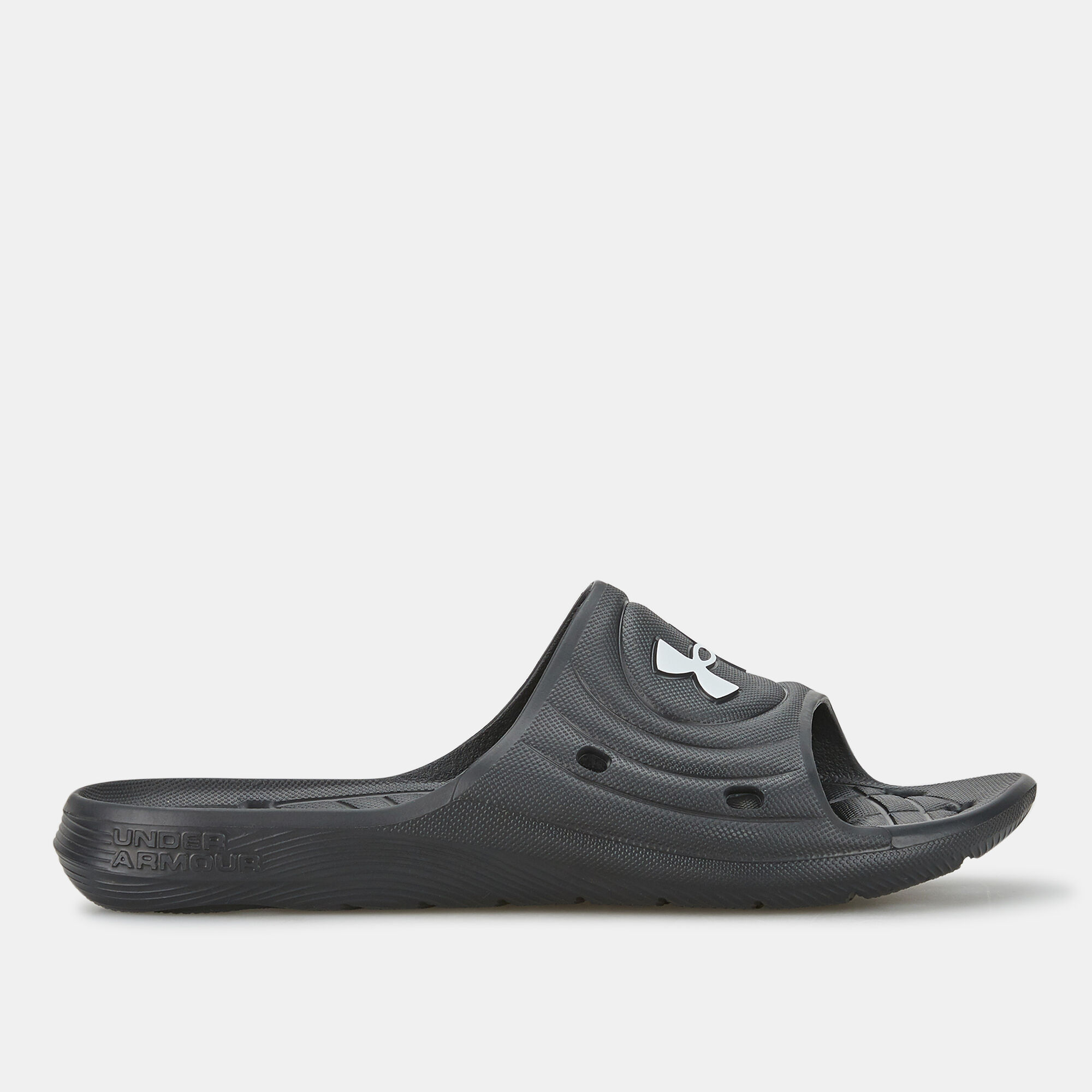 Under armour men's locker iii slide cross-trainer shoe best sale