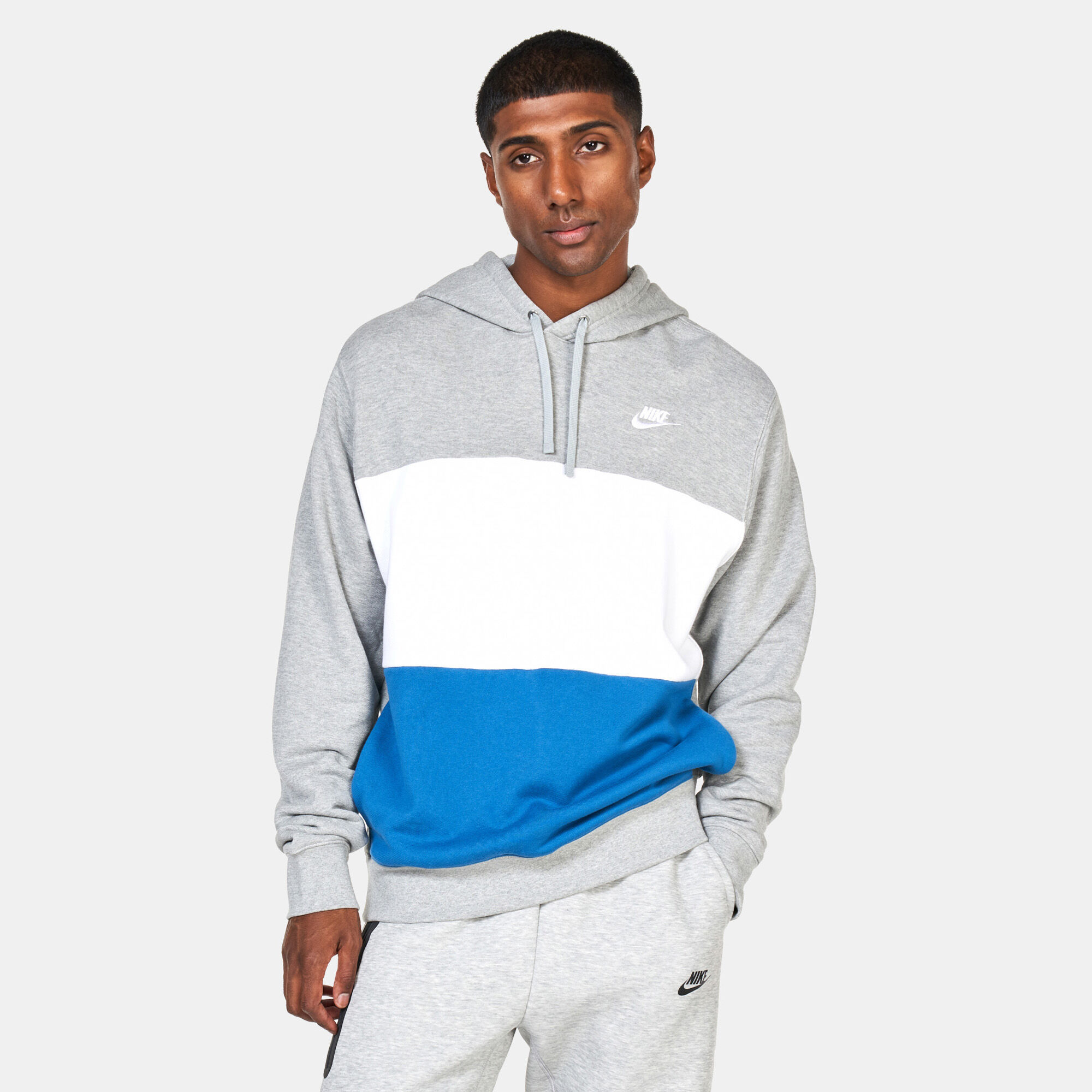 Men s Club Fleece French Terry Hoodie Grey Nike in Kuwait SSS