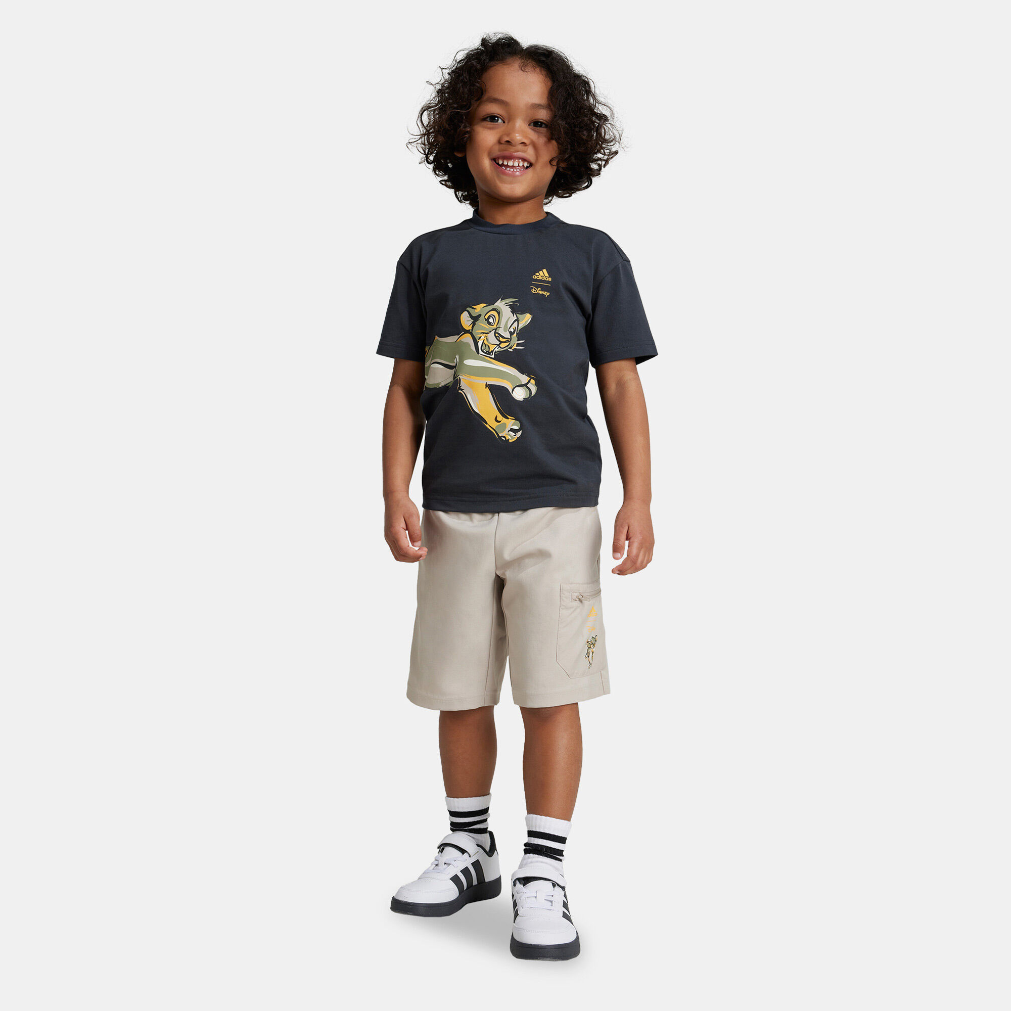 Boys grey adidas shorts online