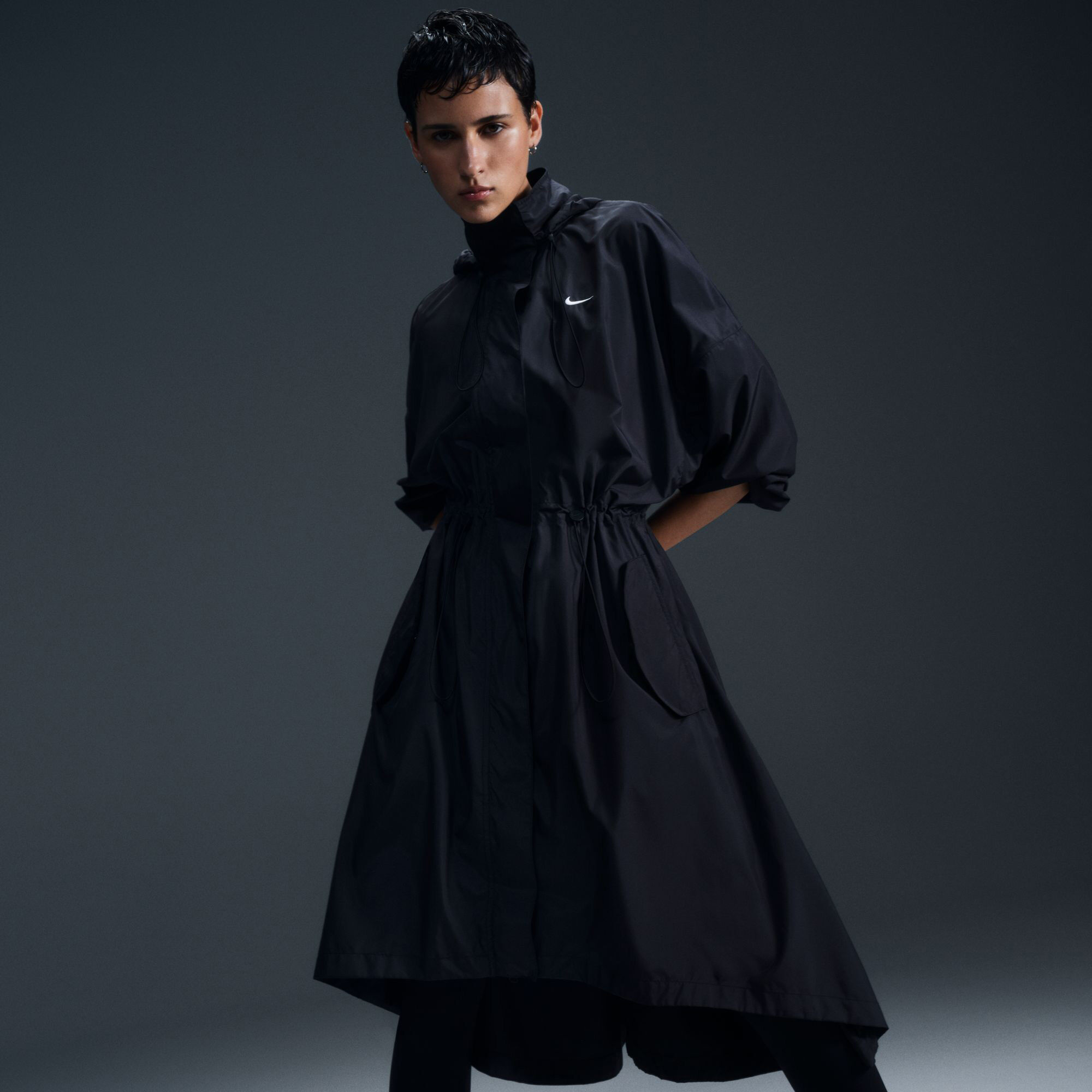 Women s Sportswear Essential Trench Coat Black Nike in Kuwait SSS