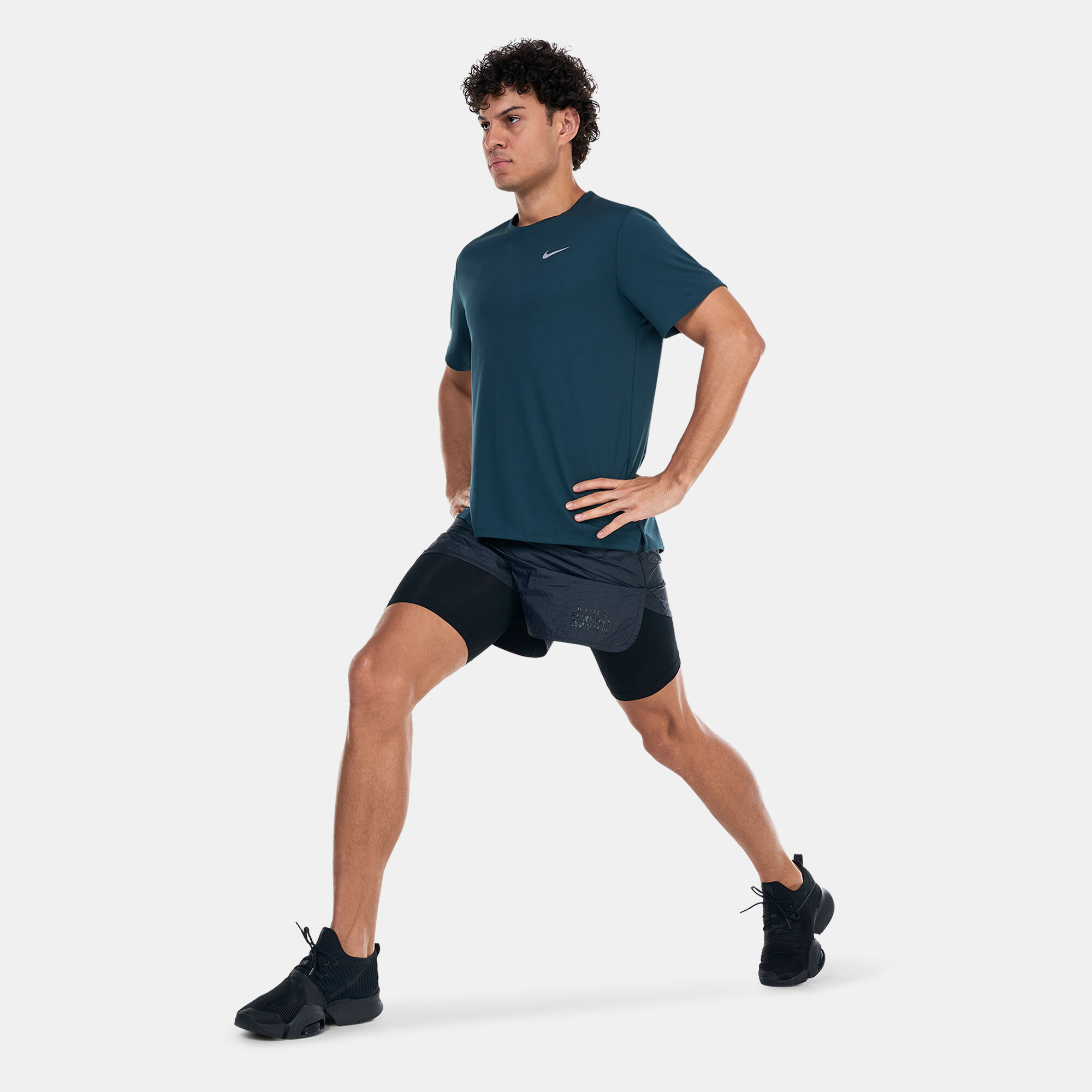 Men s Miler Dri FIT UV Running Top Green Nike in Kuwait SSS