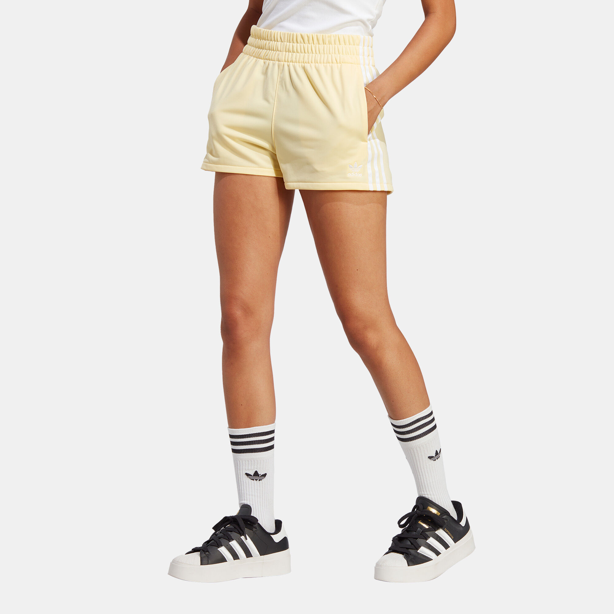 Adidas women's shorts with top side pockets
