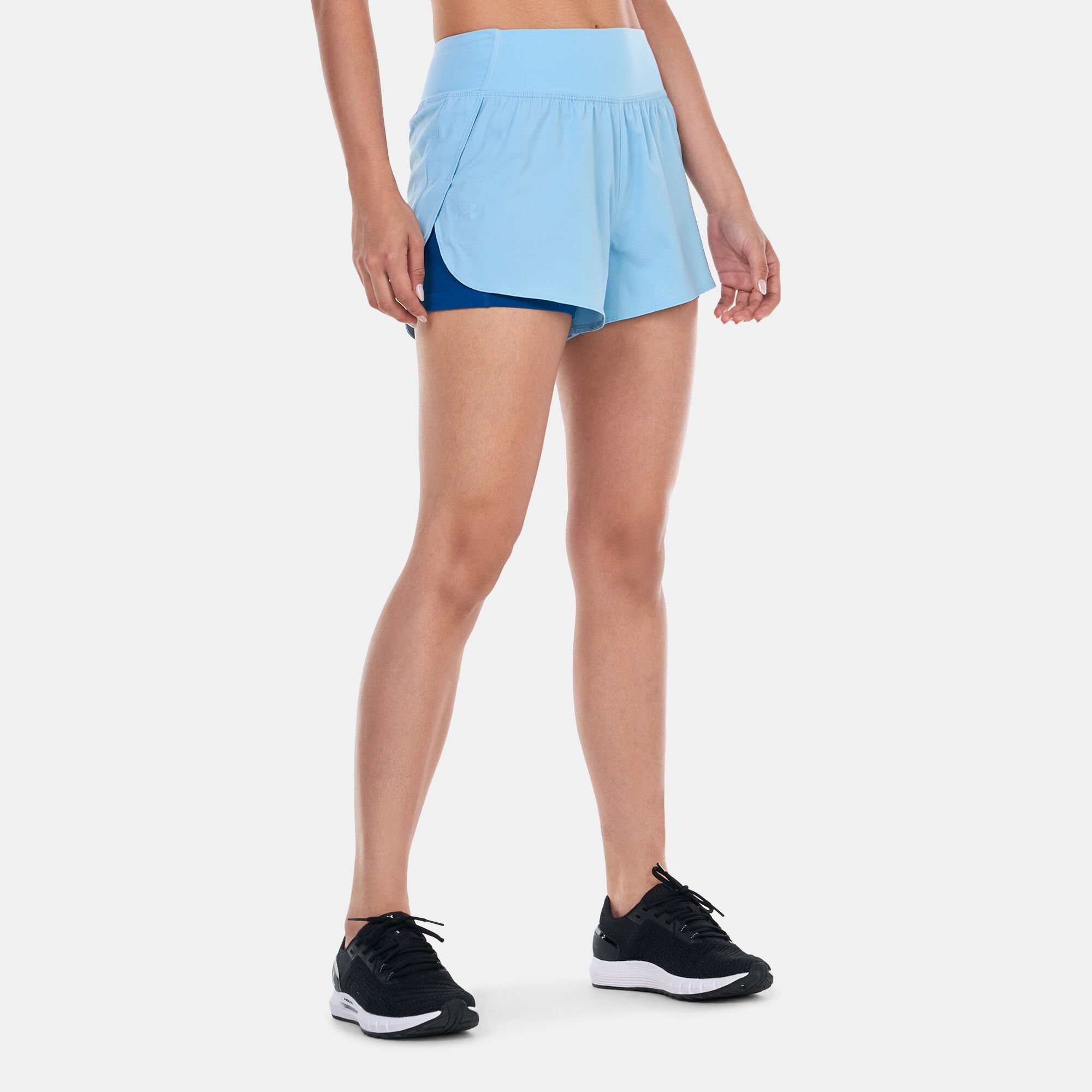 Under armour 2 in 1 shorts ladies outlet