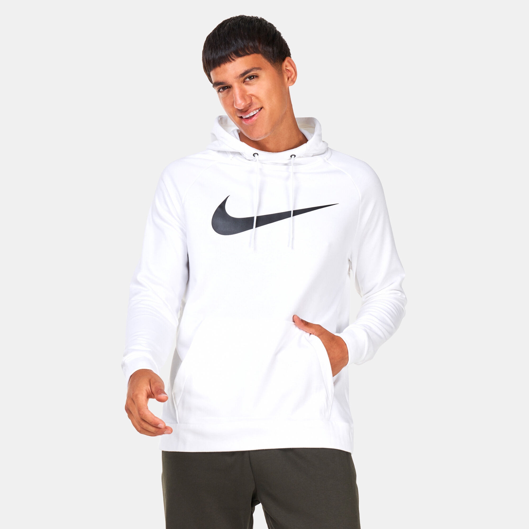 Men s Dry Graphic Dri FIT Hooded Fitness Hoodie White Nike in Kuwait SSS