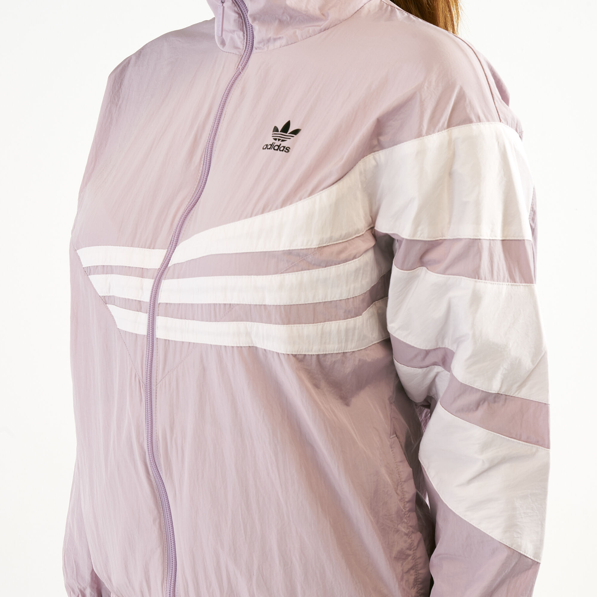 Adidas crop track hotsell jacket