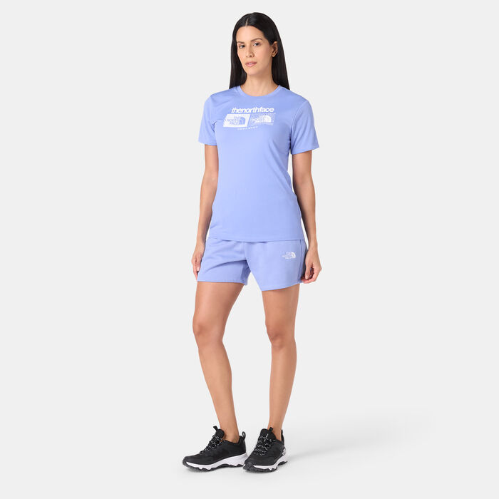 The North Face Womens Essential Shorts Blue image number 2