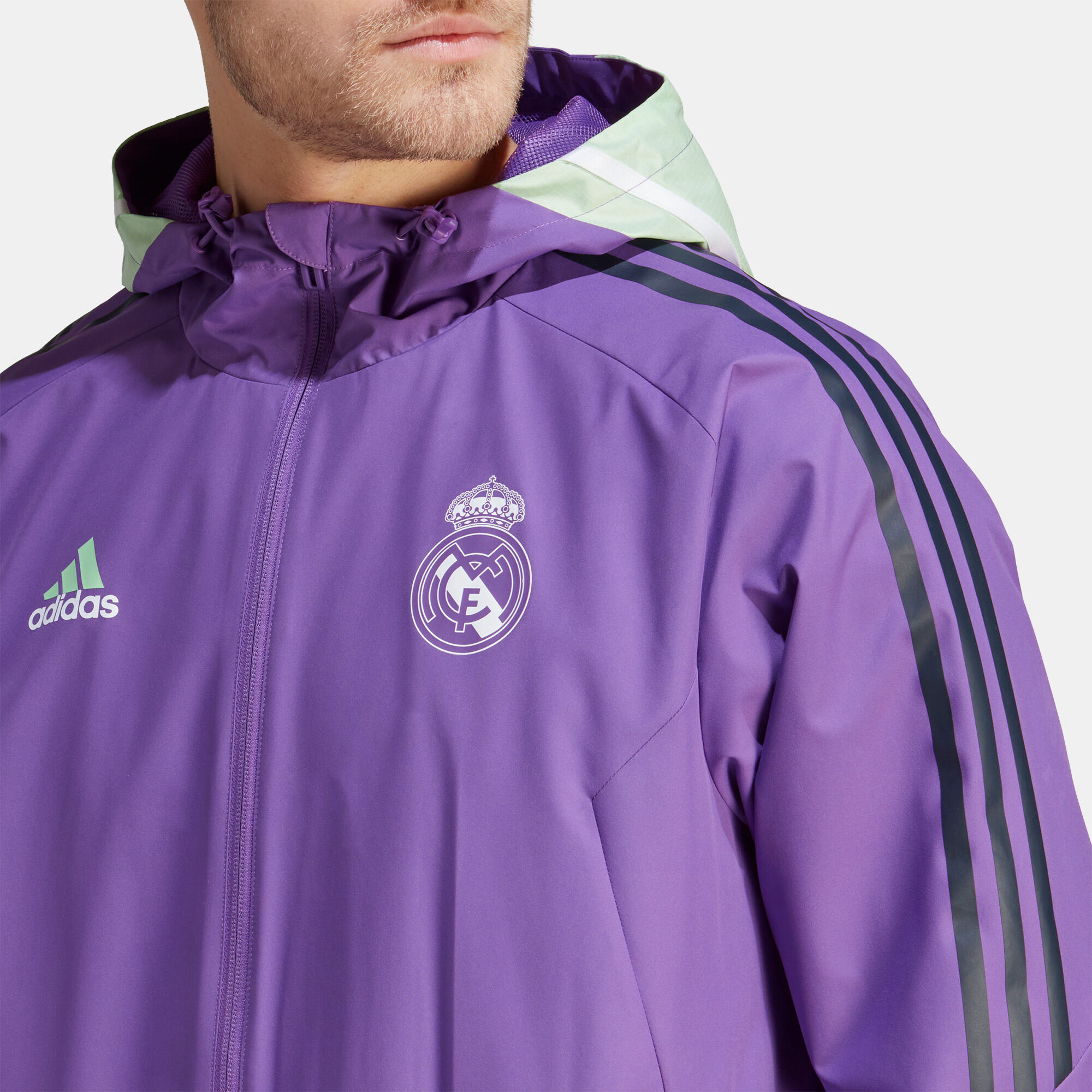 Purple adidas jacket mens on sale