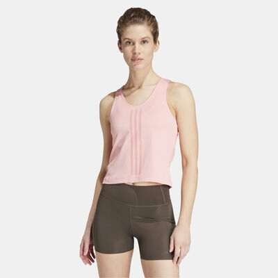 adidas Women's Power Reversible 3-Stripes Training Tank Top Pink