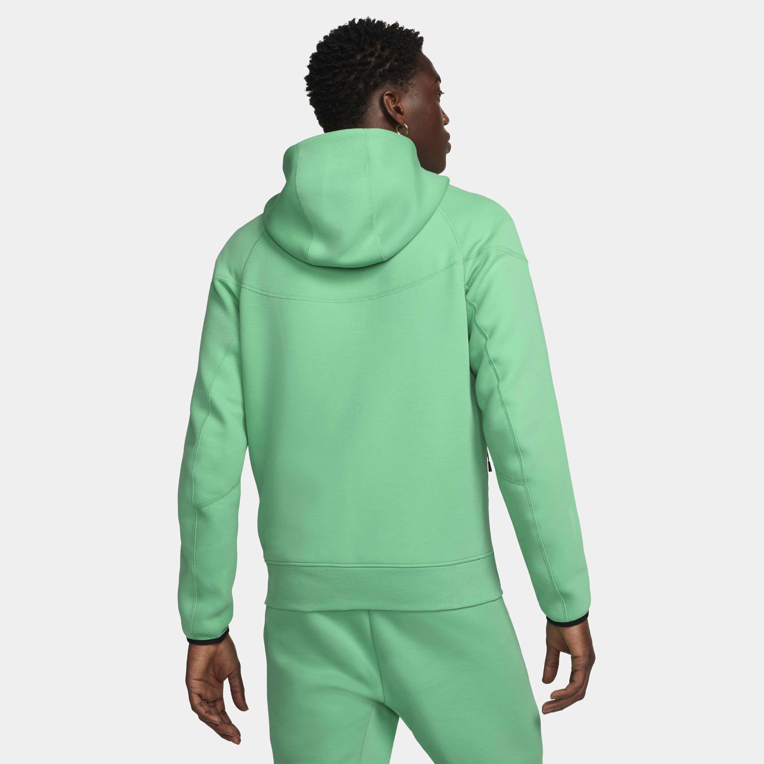Nike tech fleece windrunner green clearance