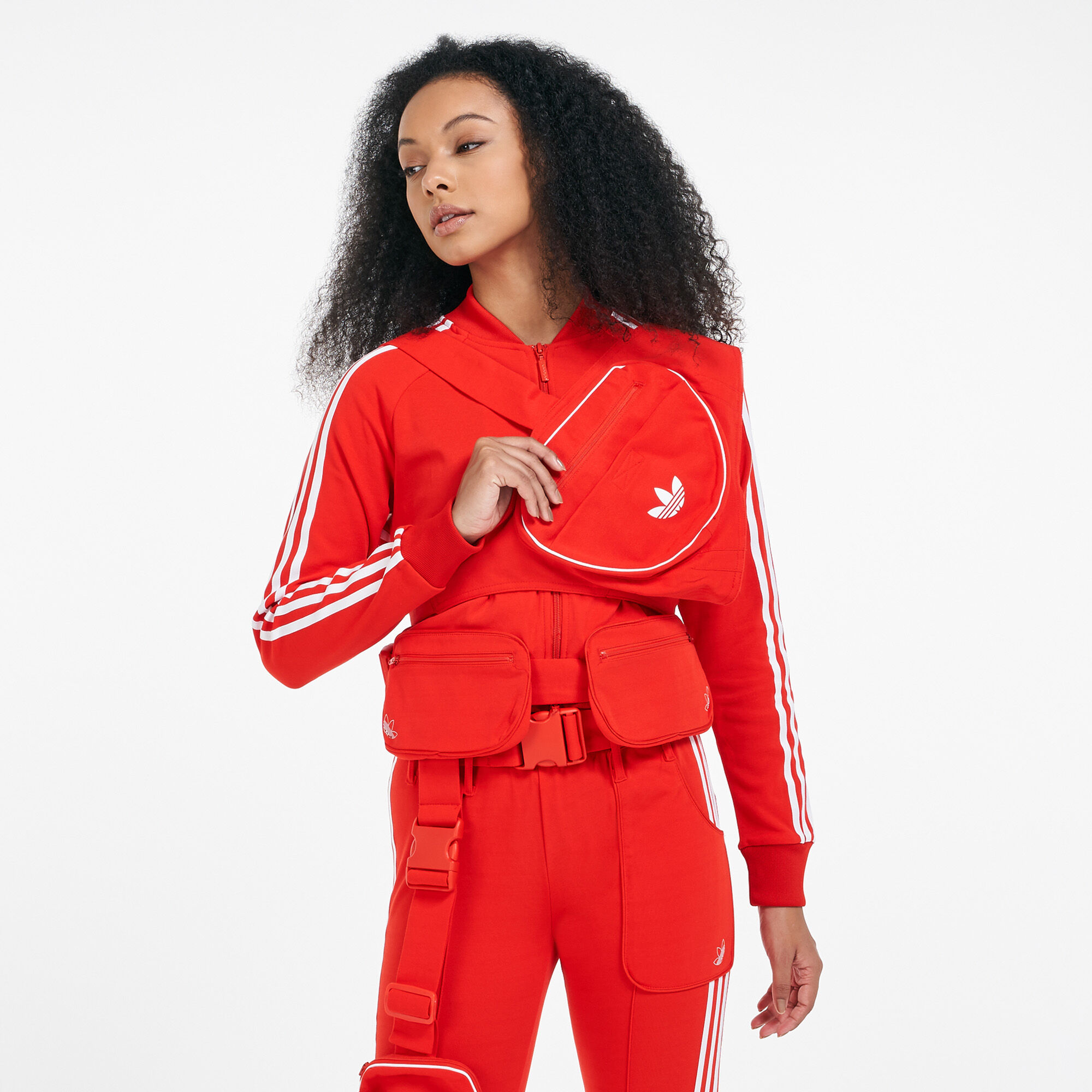 Superstar red track jacket store