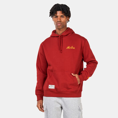 New Era Men's Heritage Oversized Hoodie Red