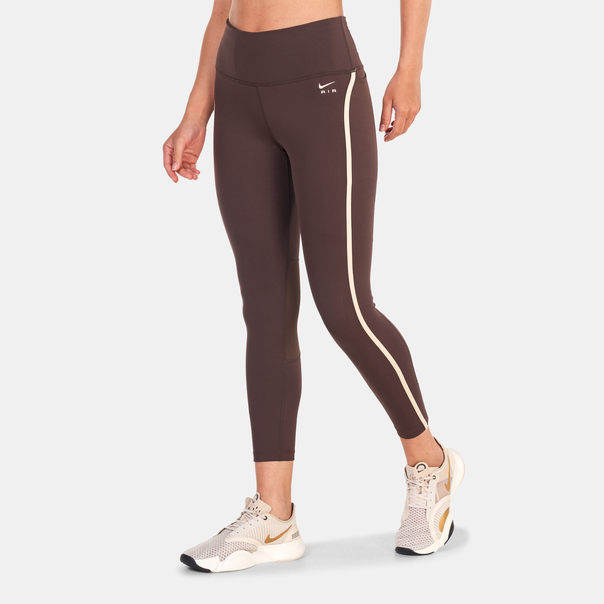 Brown running leggings online
