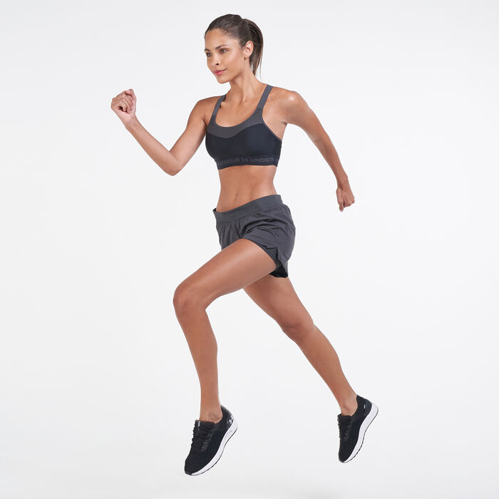 Under Armour Women's Armour High Crossback Sports Bra Black image number 2