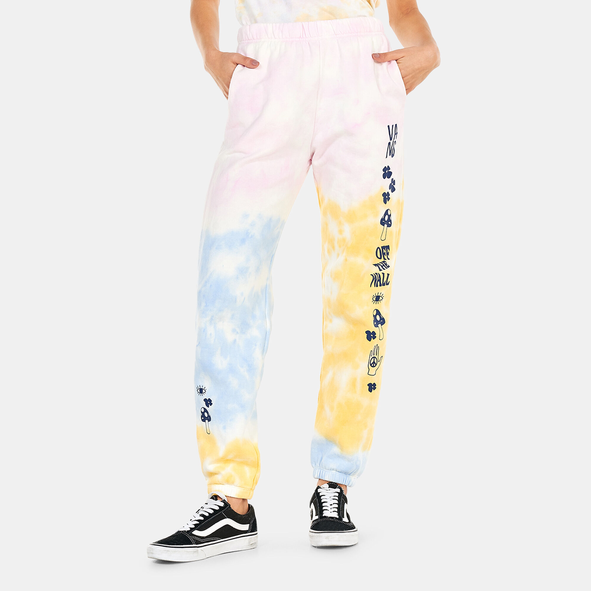 Buy Vans Women s Mascy Daze Tri Dye Sweatpants Pink in Kuwait SSS