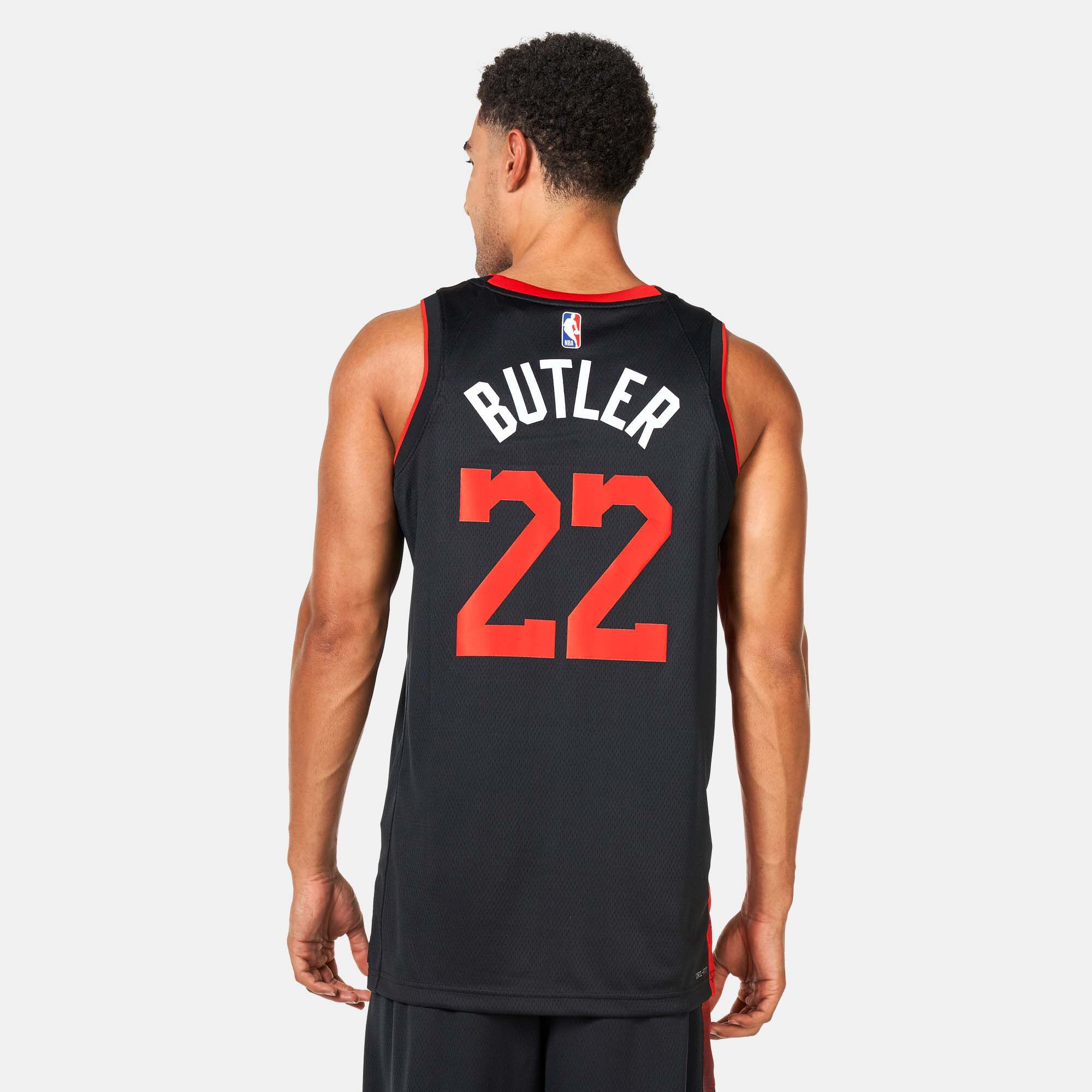 Men s NBA Miami Heat Jimmy Butler Edition Dri FIT Swingman Basketball Jersey 2023 24 Black Nike in Kuwait SSS
