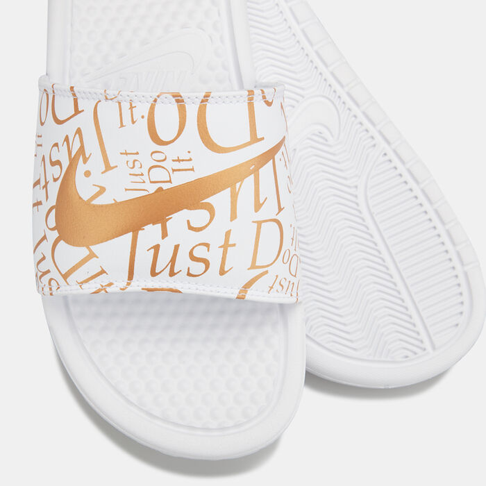 Nike Women's Benassi JDI Print Slides White image number 2