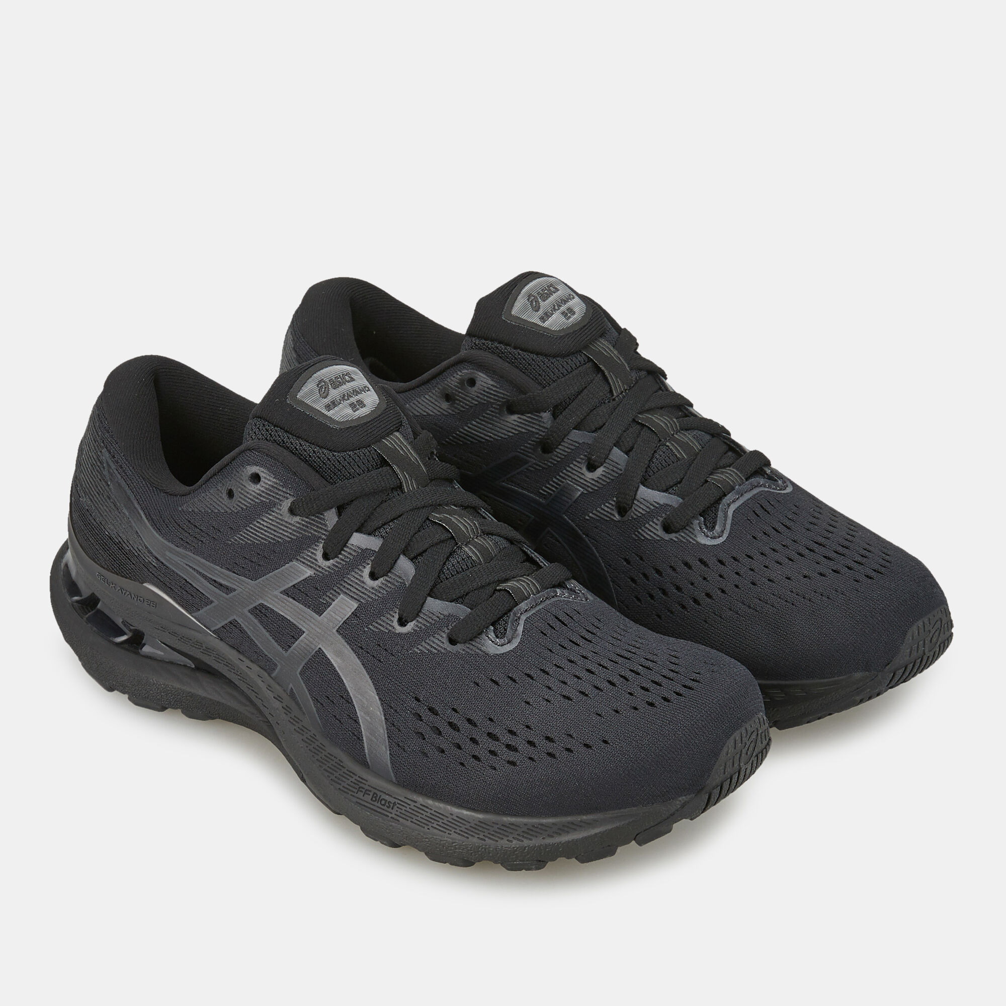 Solid black womens asics deals