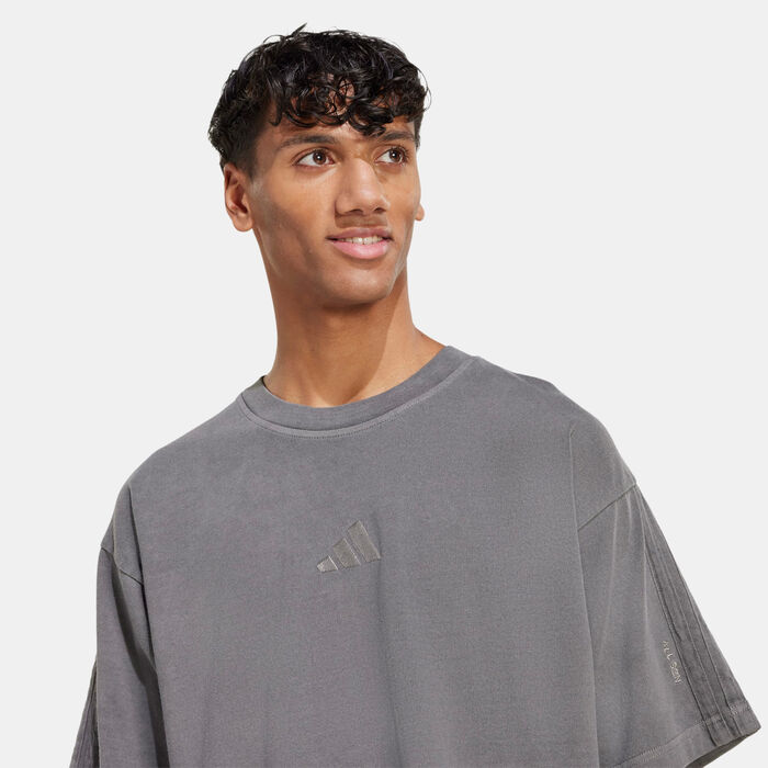 adidas Men's ALL SZN Washed T-Shirt Black image number 3